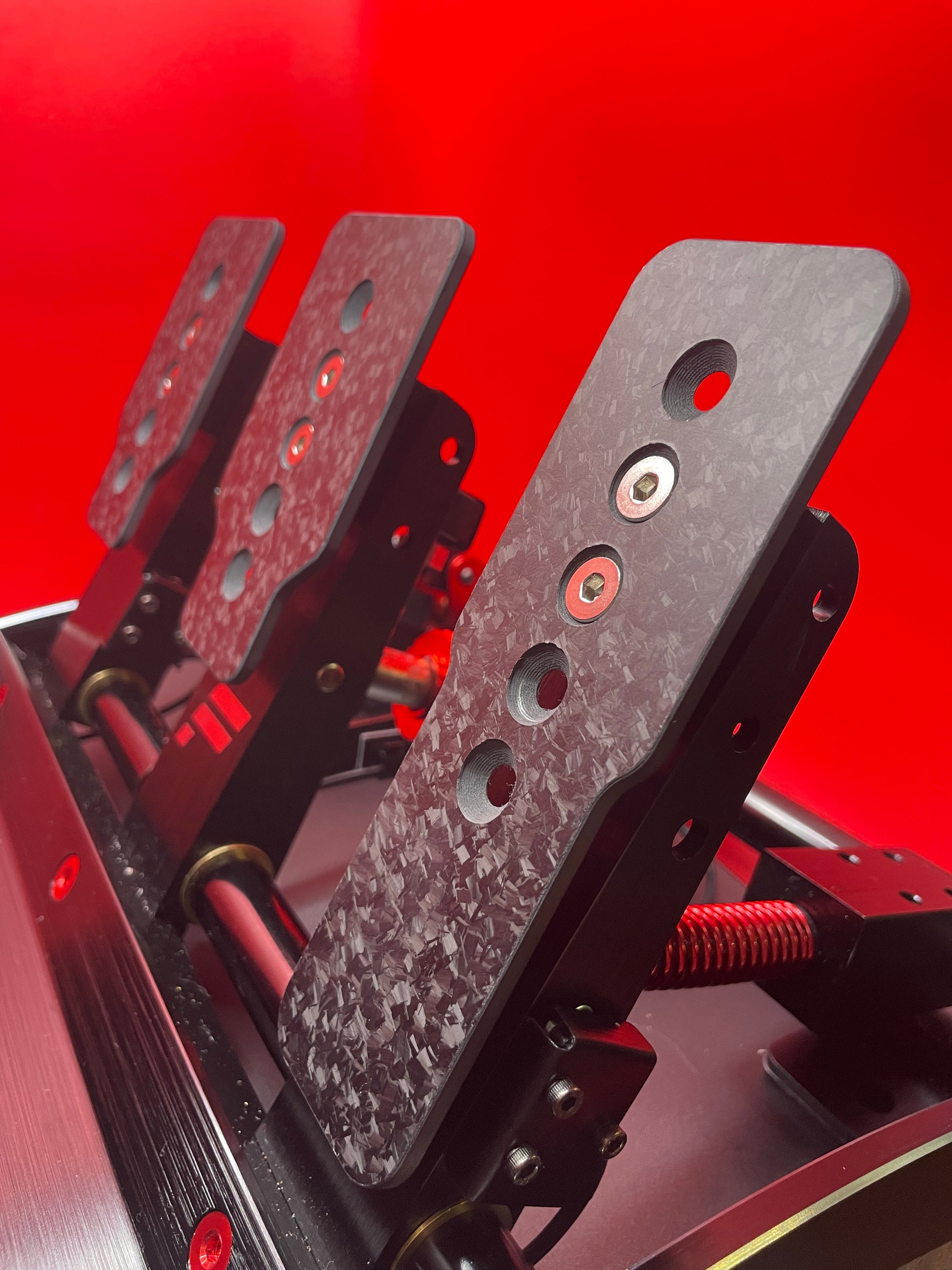 fanatec pedal plates Real Carbon Fibre Pedal Plates for Fanatec Clubsport V3 Pedals