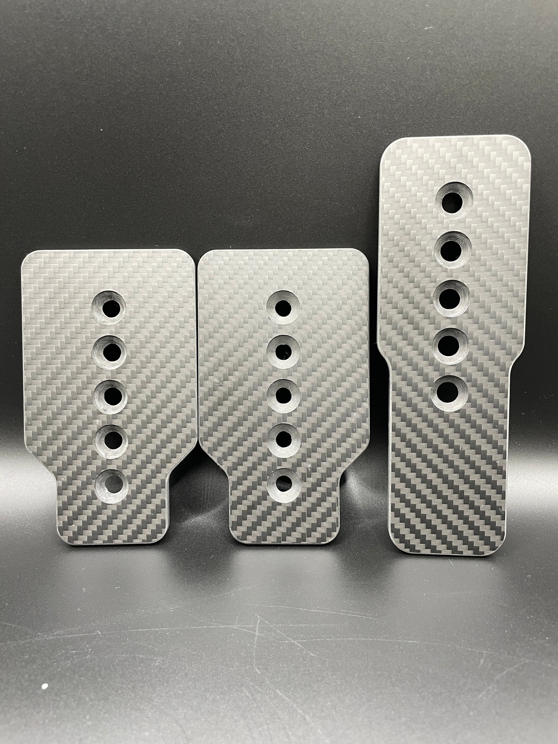 Real Carbon Fibre Pedal Plates for Fanatec Clubsport V3 Pedals – Sim Race Mods