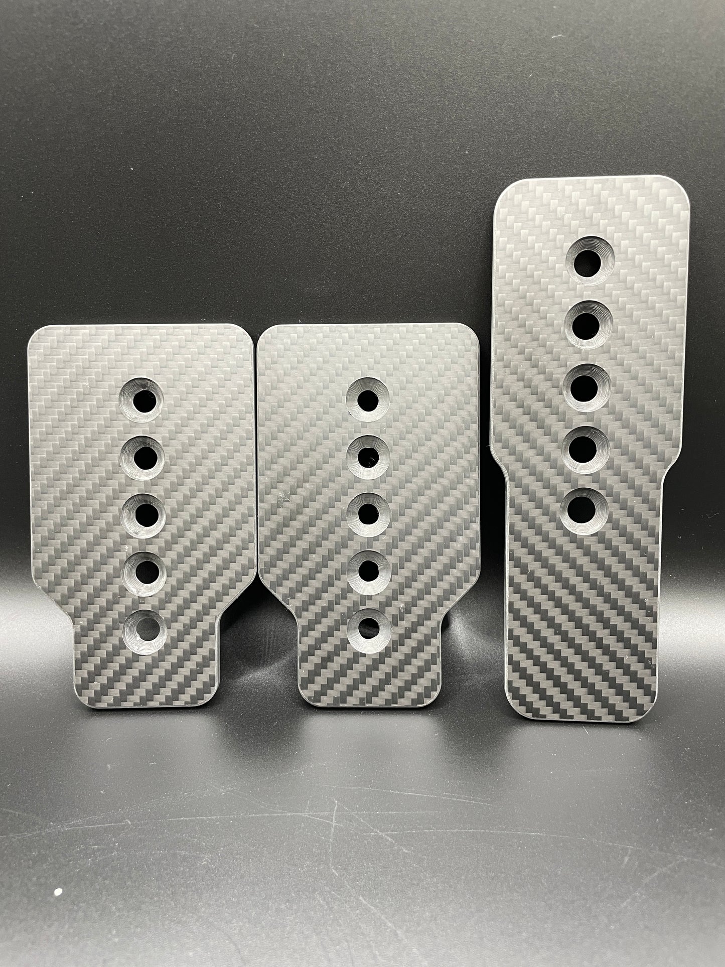 Real Carbon Fibre Pedal Plates for Fanatec Clubsport V3 Pedals