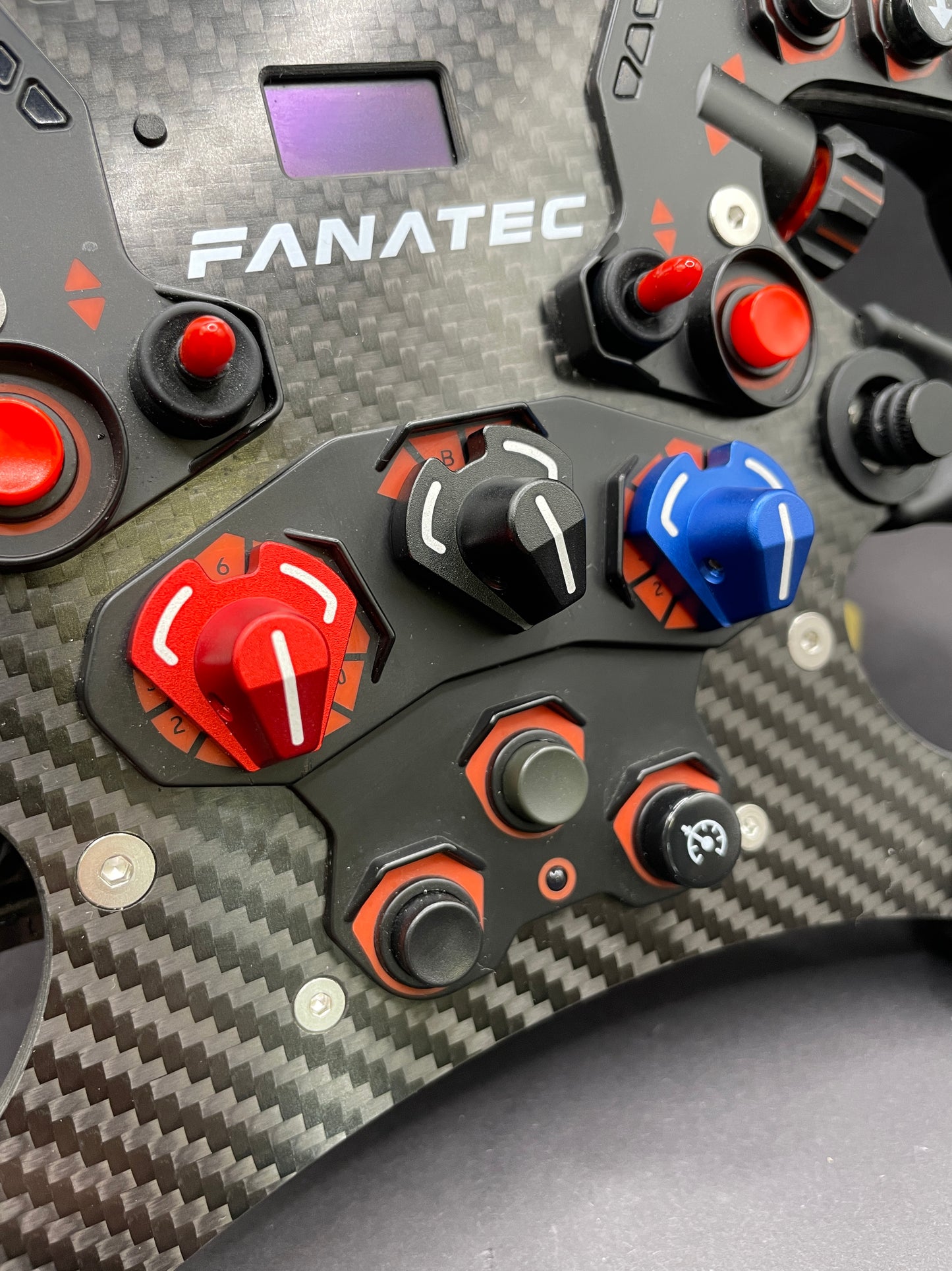 Anodized Aluminium Encoder Knobs for Fanatec Formula Wheel Rims-Laser Markings