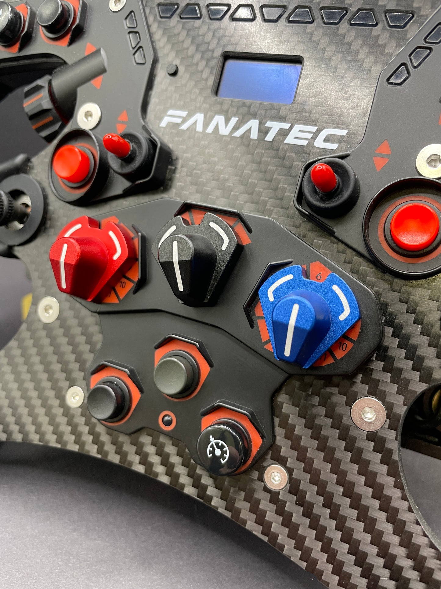 Anodized Aluminium Encoder Knobs for Fanatec Formula Wheel Rims-Laser Markings