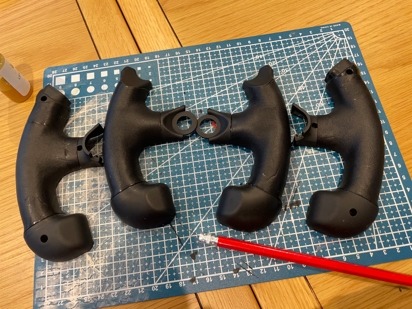 Replace Worn Fanatec Grips with Leather - Leather Cutting Template - DIY Supplies