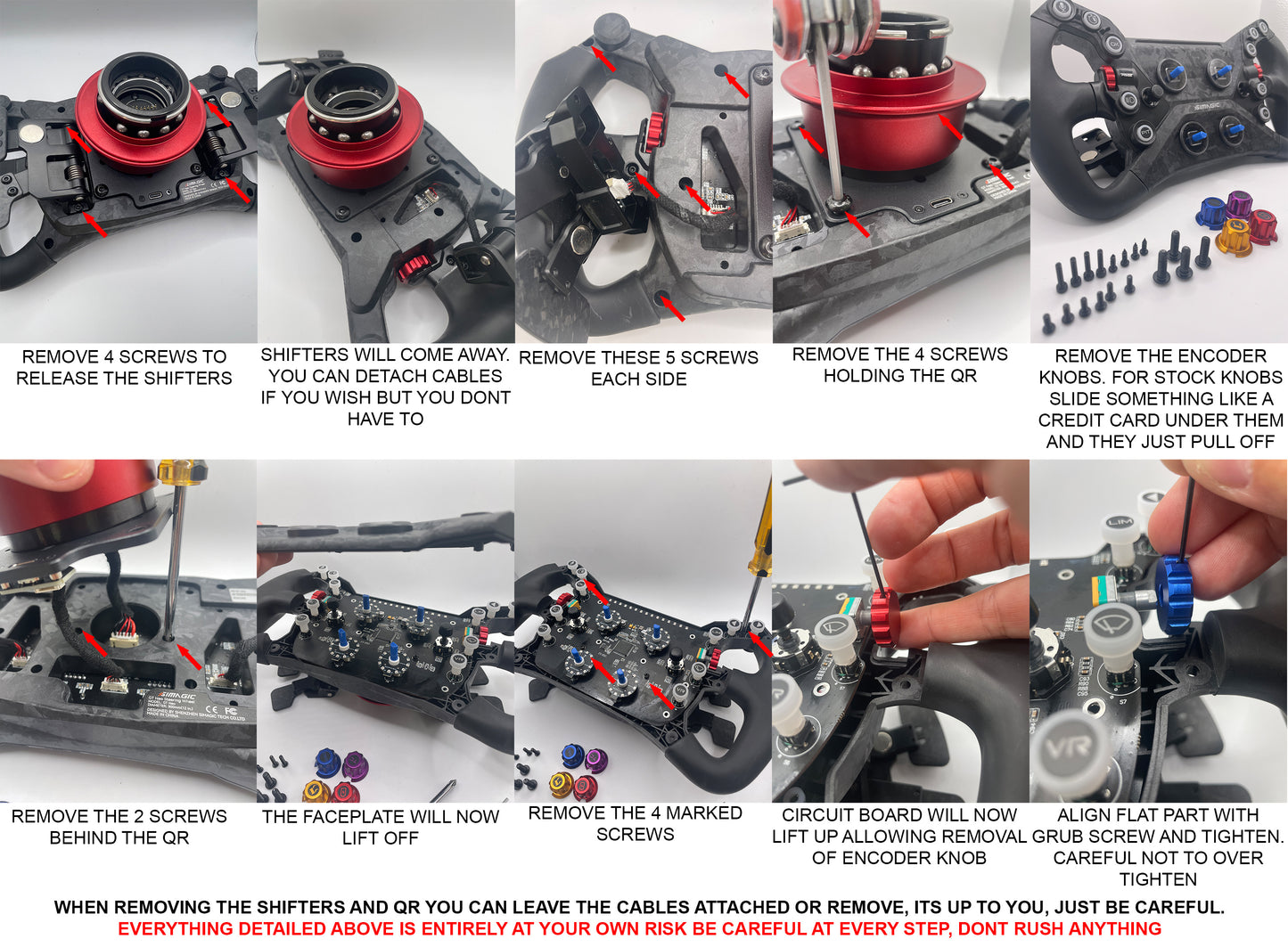 Anodized Aluminium Encoder Knobs for Simagic GT Neo