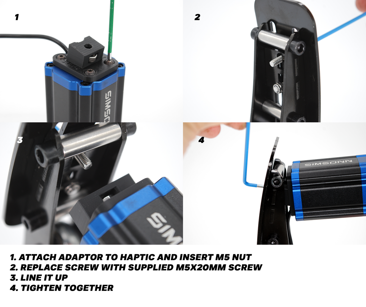 Simsonn VAM Pro Haptic Pedal Reactor Mount For Simsonn Pro Plus Pedals (Pair)
