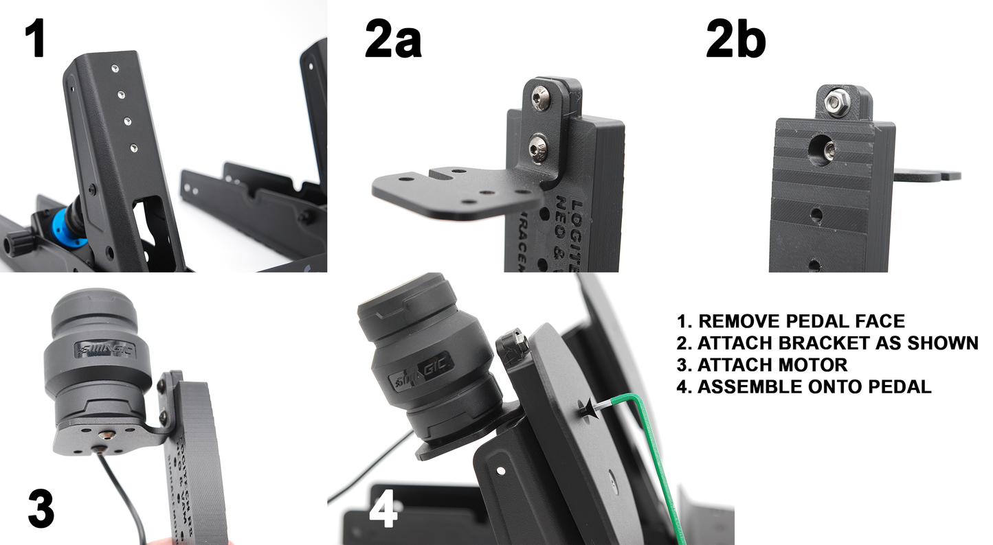 Simagic P-HPR Neo Haptic Pedal Reactor Mount For Logitech G RS Pedals