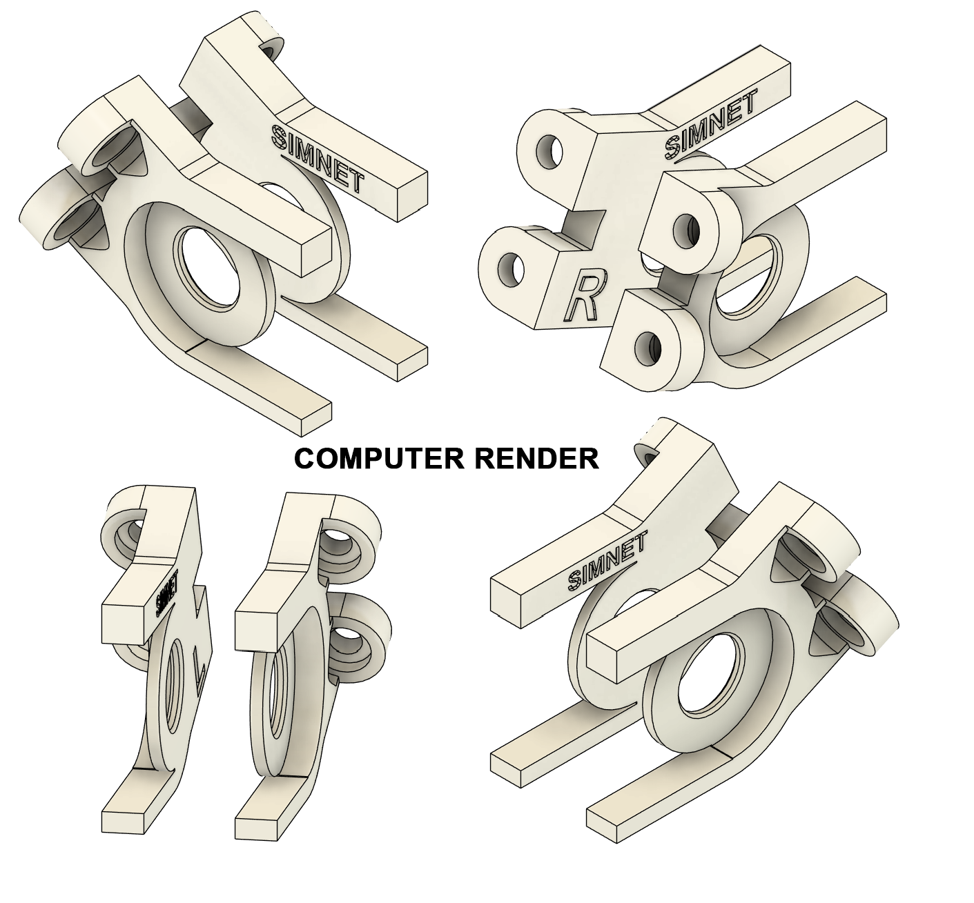 Moza CRP Mounts for Simnet PTT HPM-L HPM-R Haptic Pedal Reactors