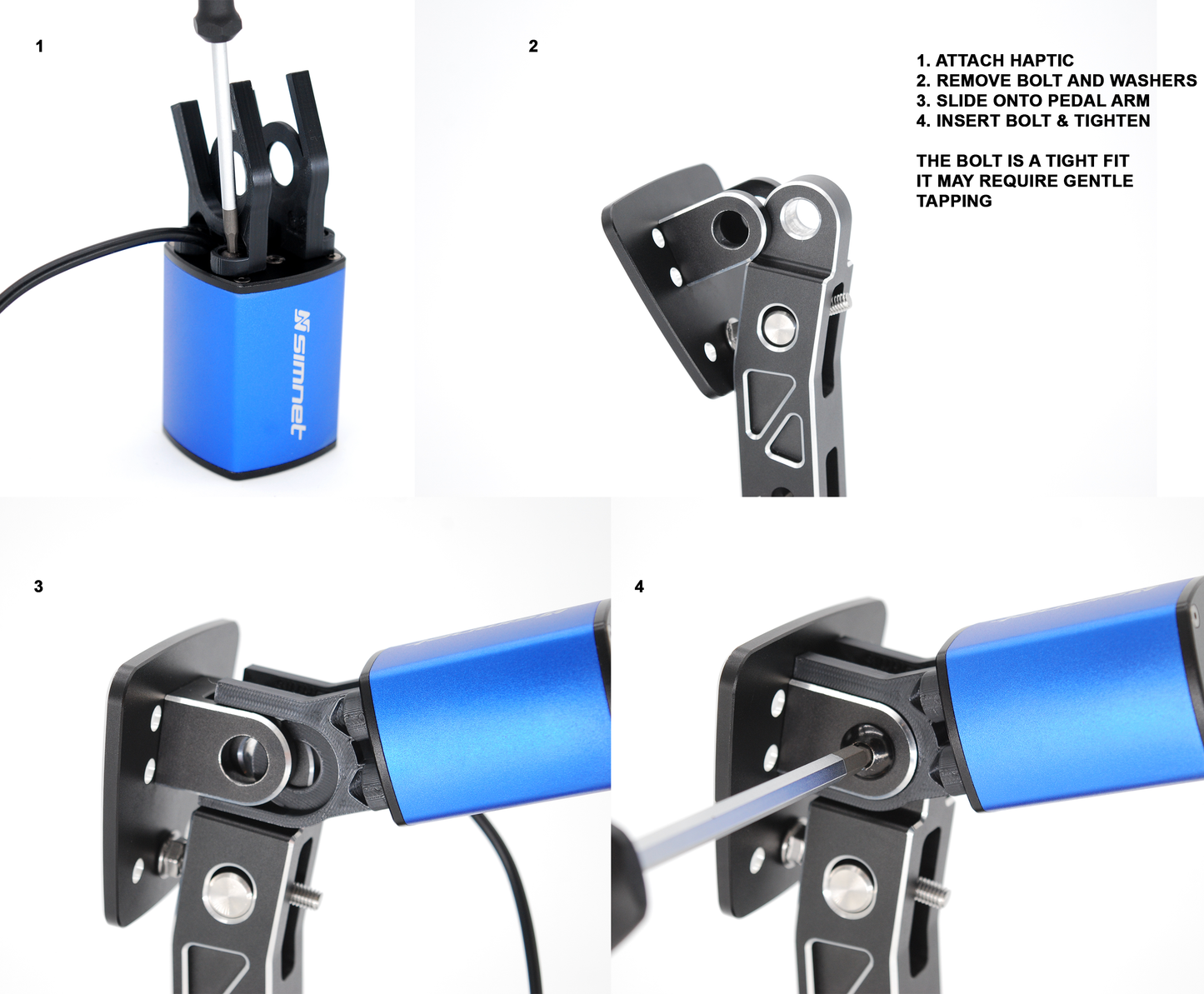 Moza CRP Mounts for Simnet PTT HPM-L HPM-R Haptic Pedal Reactors