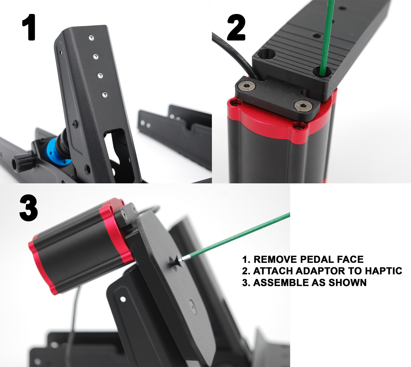 Simagic P-HPR and PHPR GT Haptic Pedal Reactor Mount For Logitech G RS Pedals