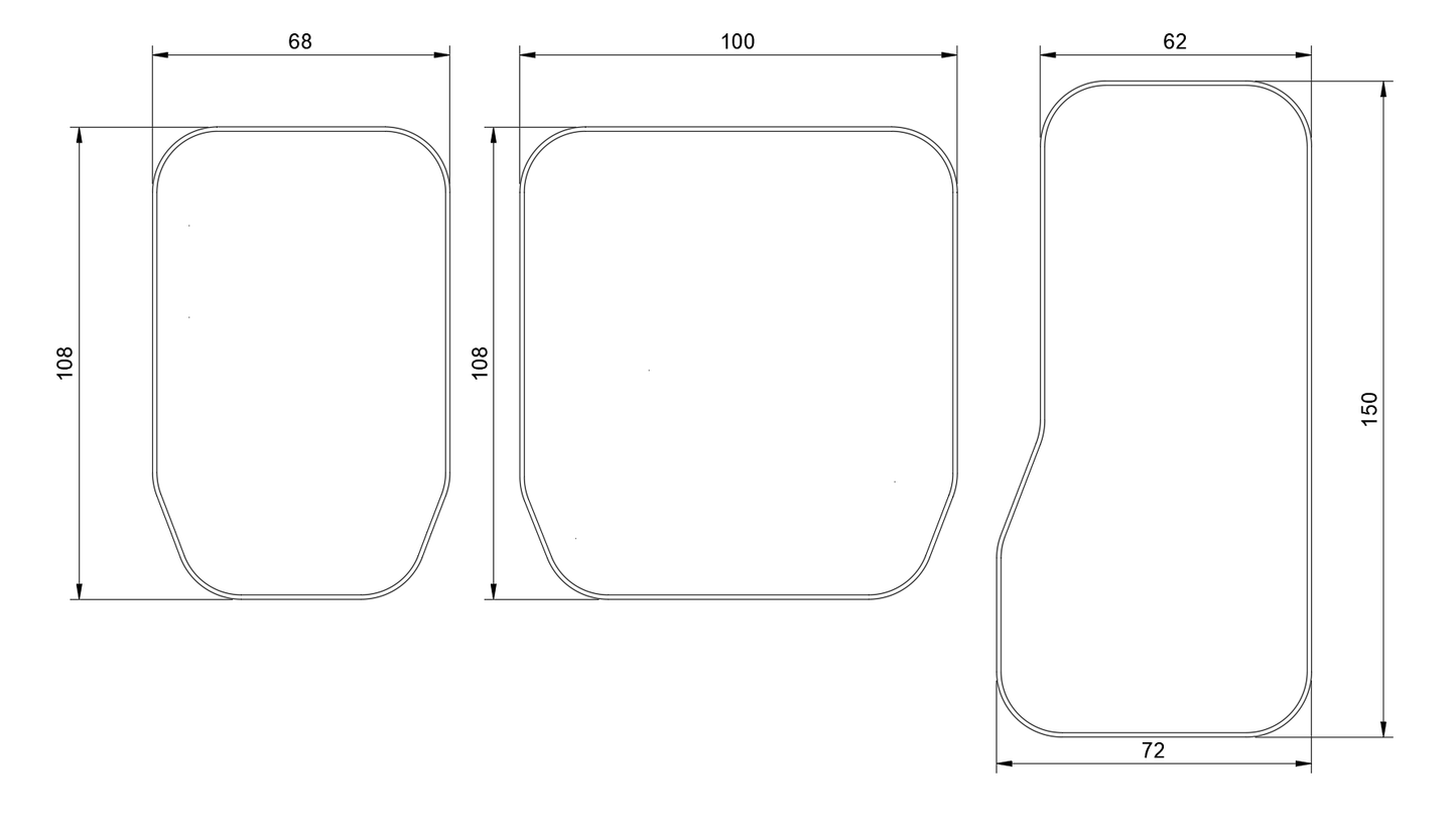 Pro Carbon Pedals - Fanatec Clubsport v3 Carbon Fibre Pedal Faces
