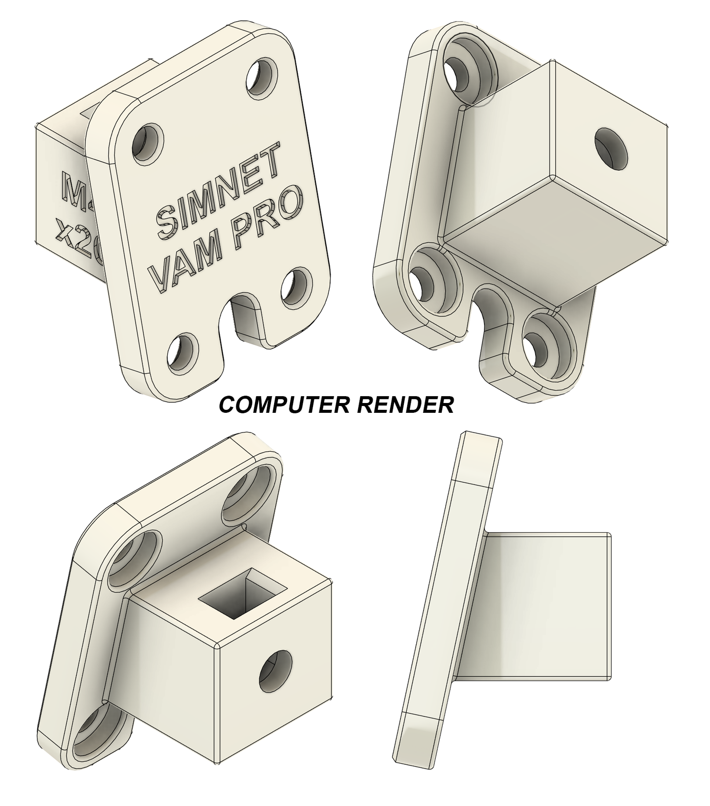 Simsonn VAM Pro Haptic Pedal Reactor Mount For Simnet Racing SP Pro Pedals