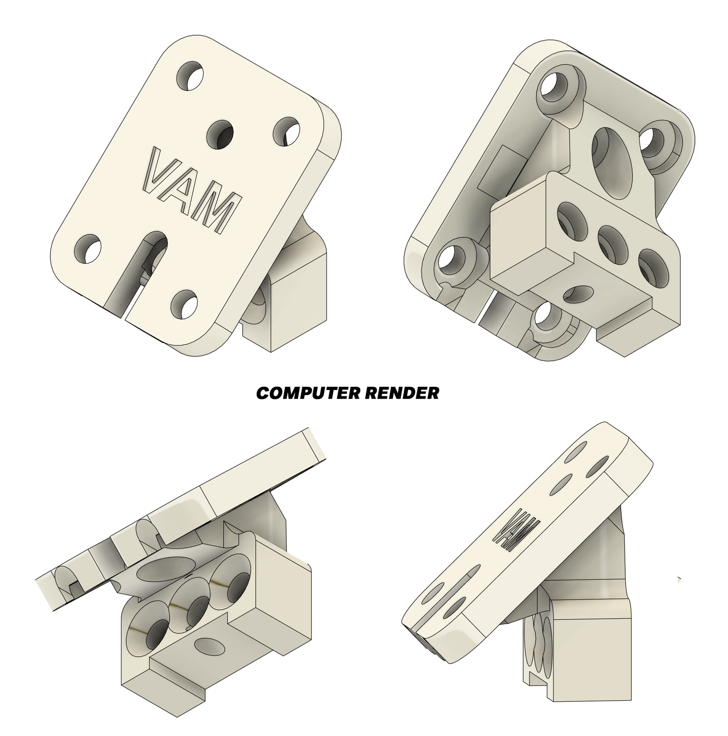 Simsonn VAM and VAM Pro Haptic Pedal Reactor Mount For Logitech Pedals G923 G29 G920 G27 G25