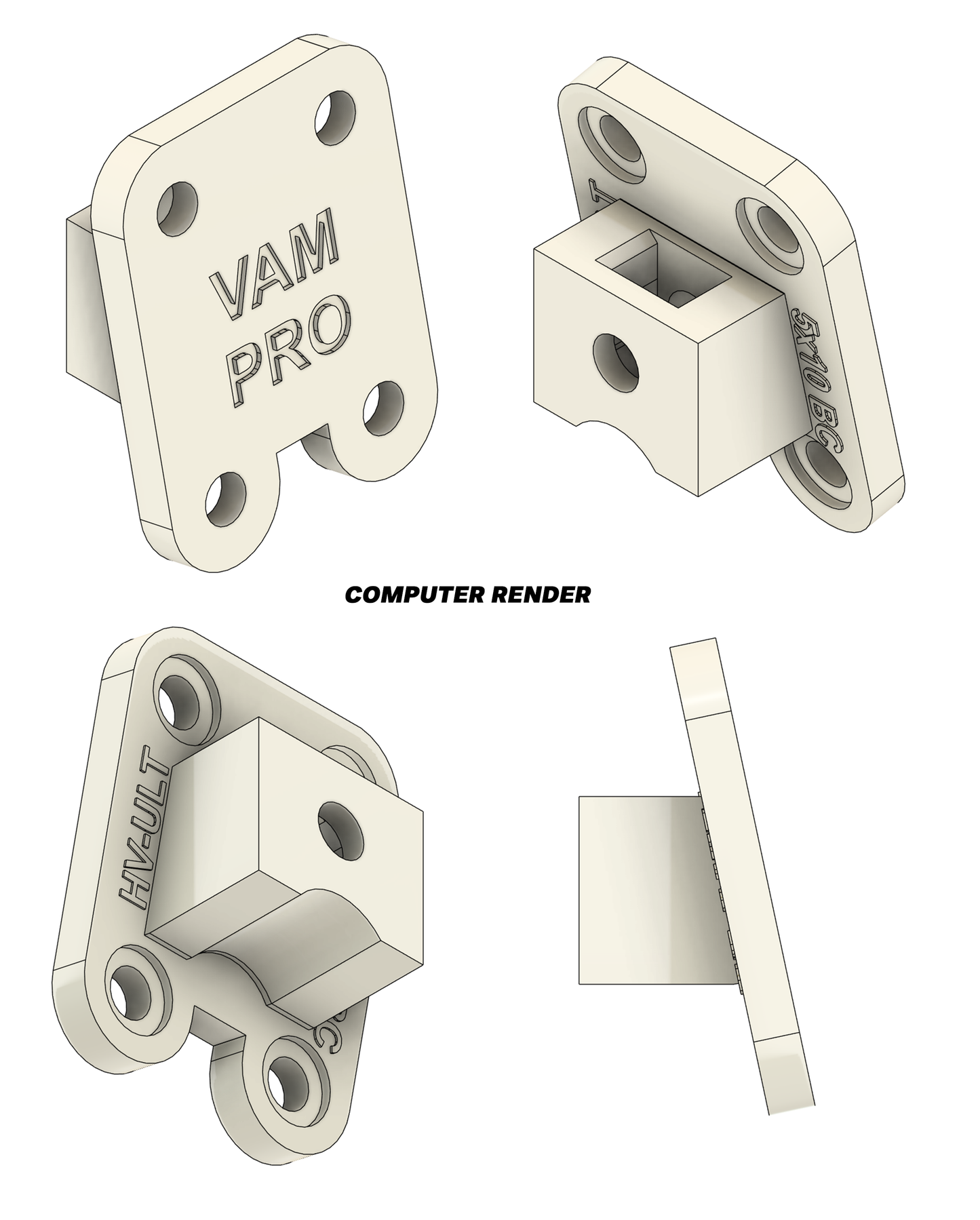 Simsonn VAM Pro Haptic Pedal Reactor Mount For Heusinkveld Ultimate Pedals