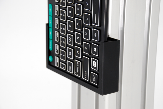 Keyboard Holder for Rii RT518S Wireless Keyboard Sim Rig 8020 Any Surface Mount