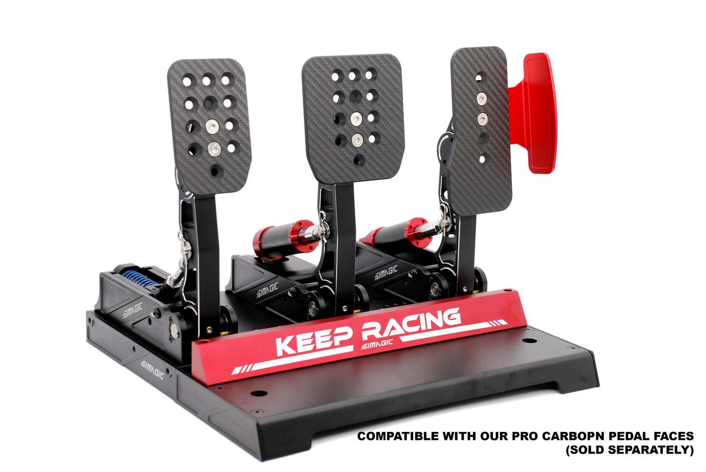 Placa de apoyo lateral para pedales Simagic P1000 de simulación de carreras