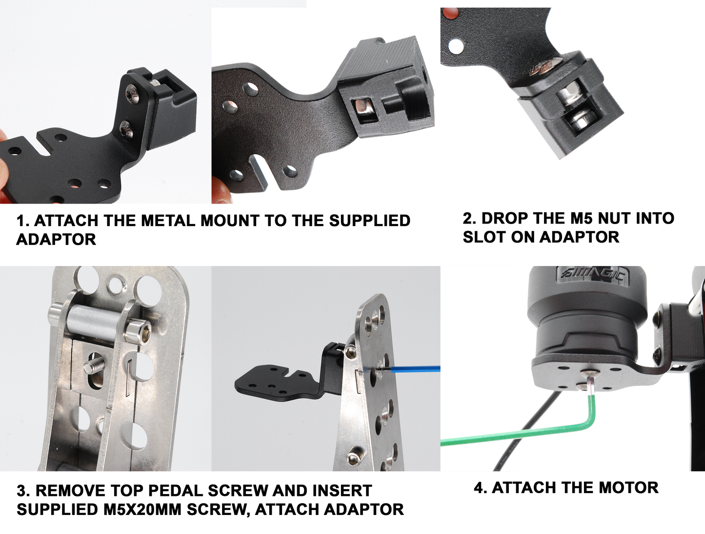 SIMAGIC NEO Haptic Pedal Reactor Mounts For SimJack Ultimate Pedals Sim Jack