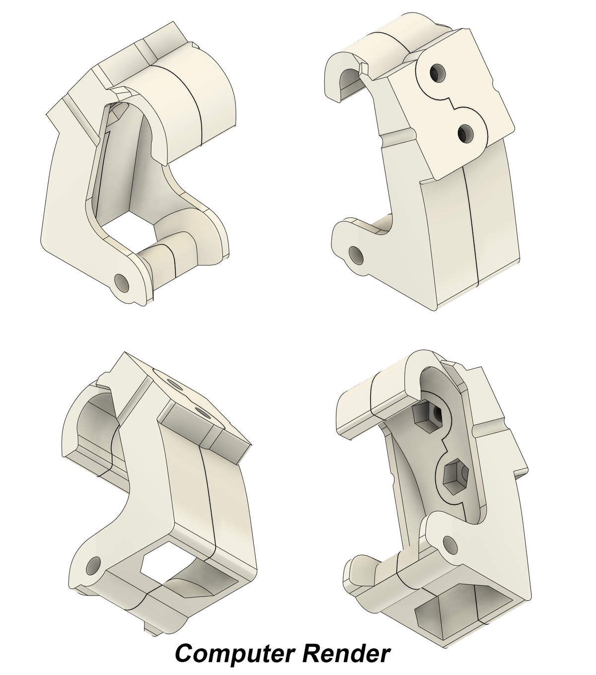 Sim Lab XP1 Mount for MOZA Pedal Haptic Feedback PHF Haptic Motors