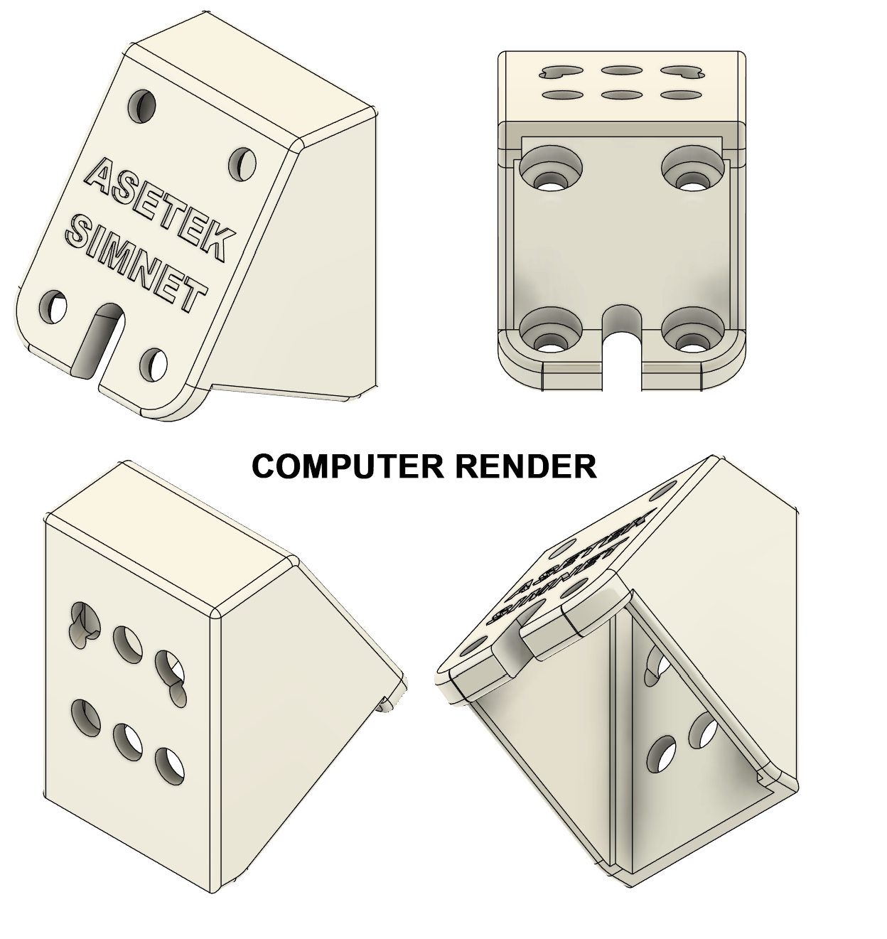 Asetek Mount for Simnet Racing Pro Haptic Pedal Reactor  - Fits Invicta, Forte and La Prima