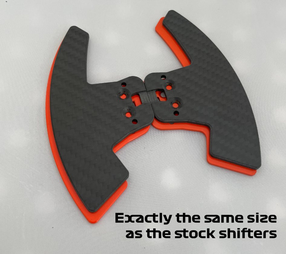 Real Carbon fibre Shifter Paddles For Fanatec CSL Elite WRC Wheel