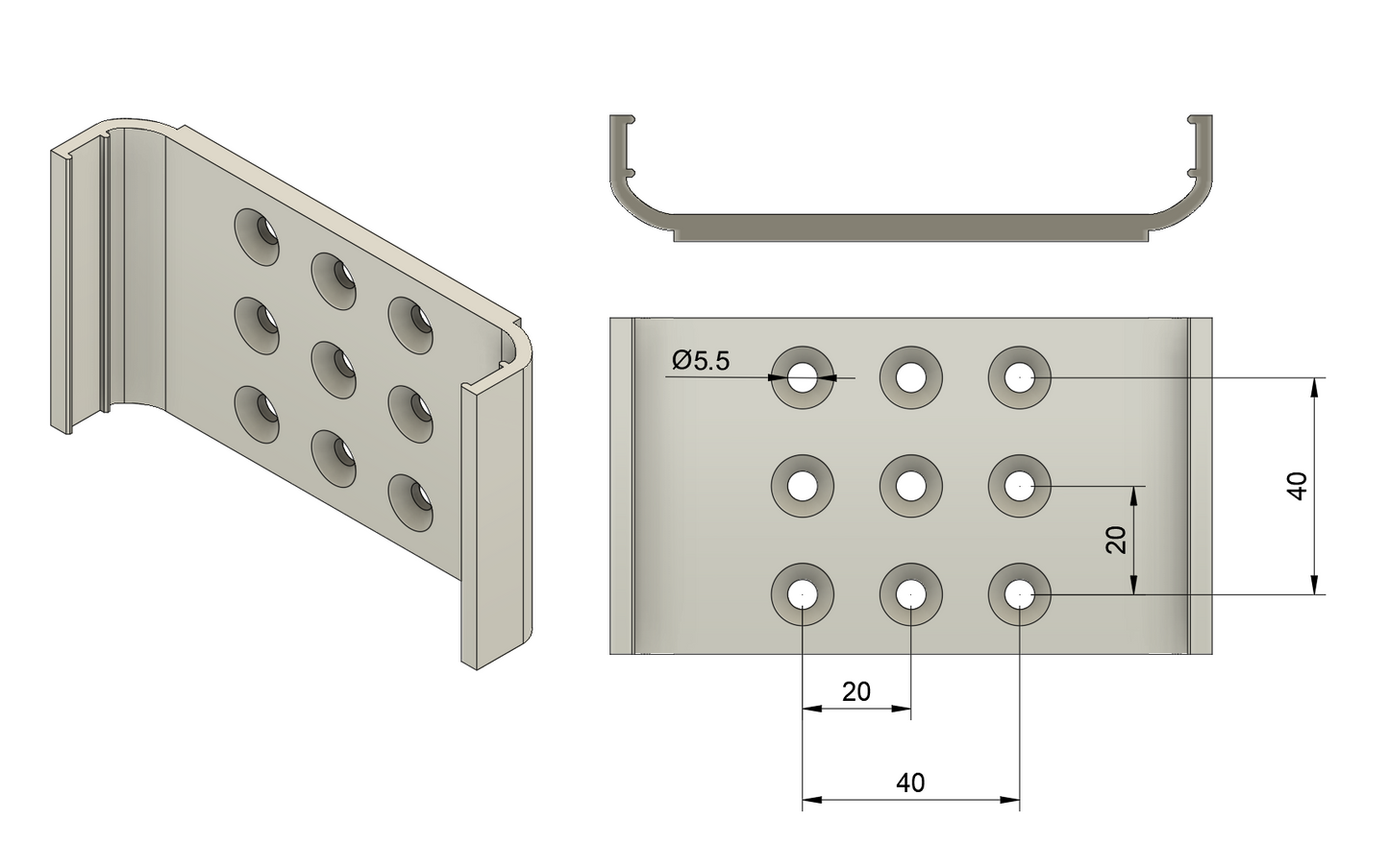 Moza Universal Hub Profile Mount for Sim Rigs