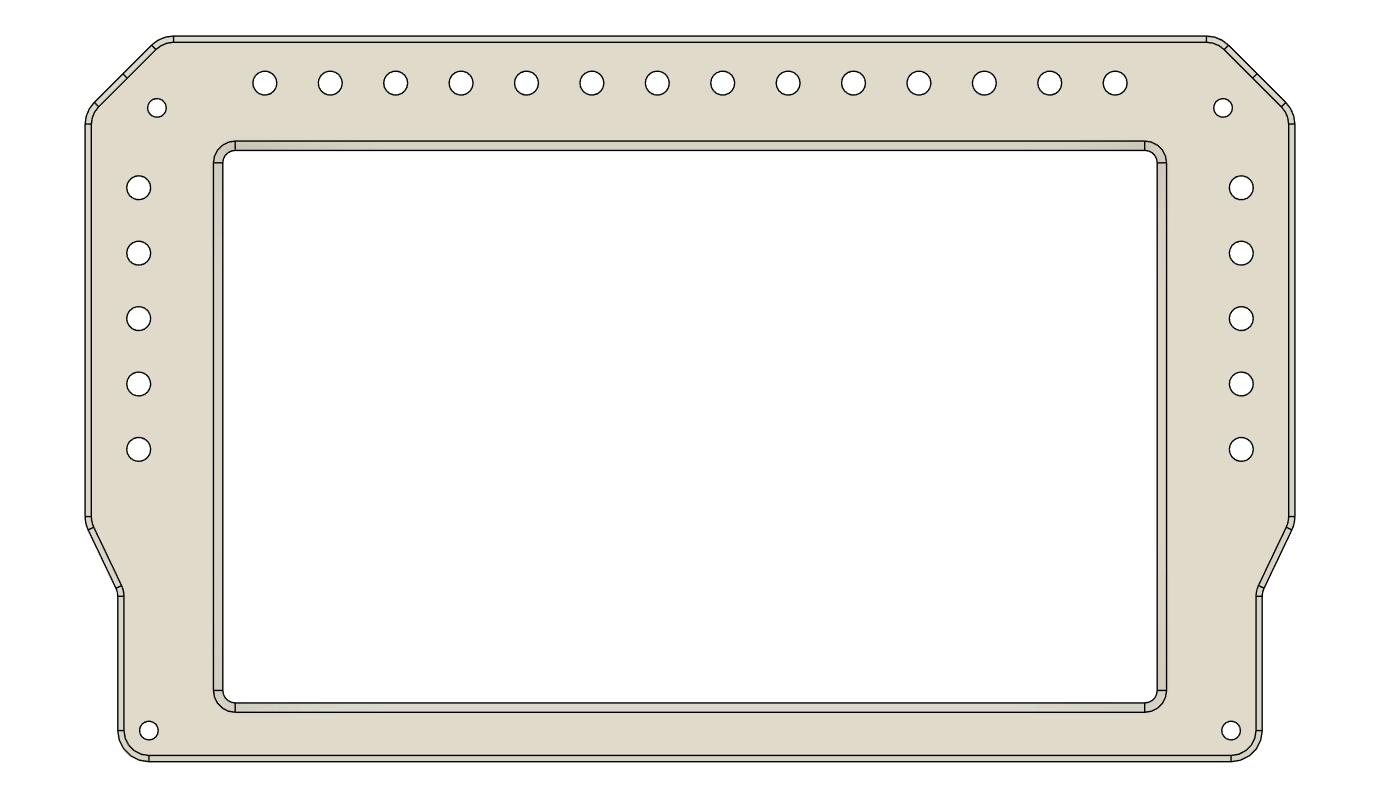 3D-Druckdateien für Vocore 6,8-Zoll-Display mit LEDs DDU