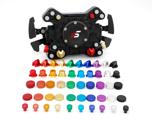 Anodized Aluminium Encoder Knobs for Simagic Neo X hub