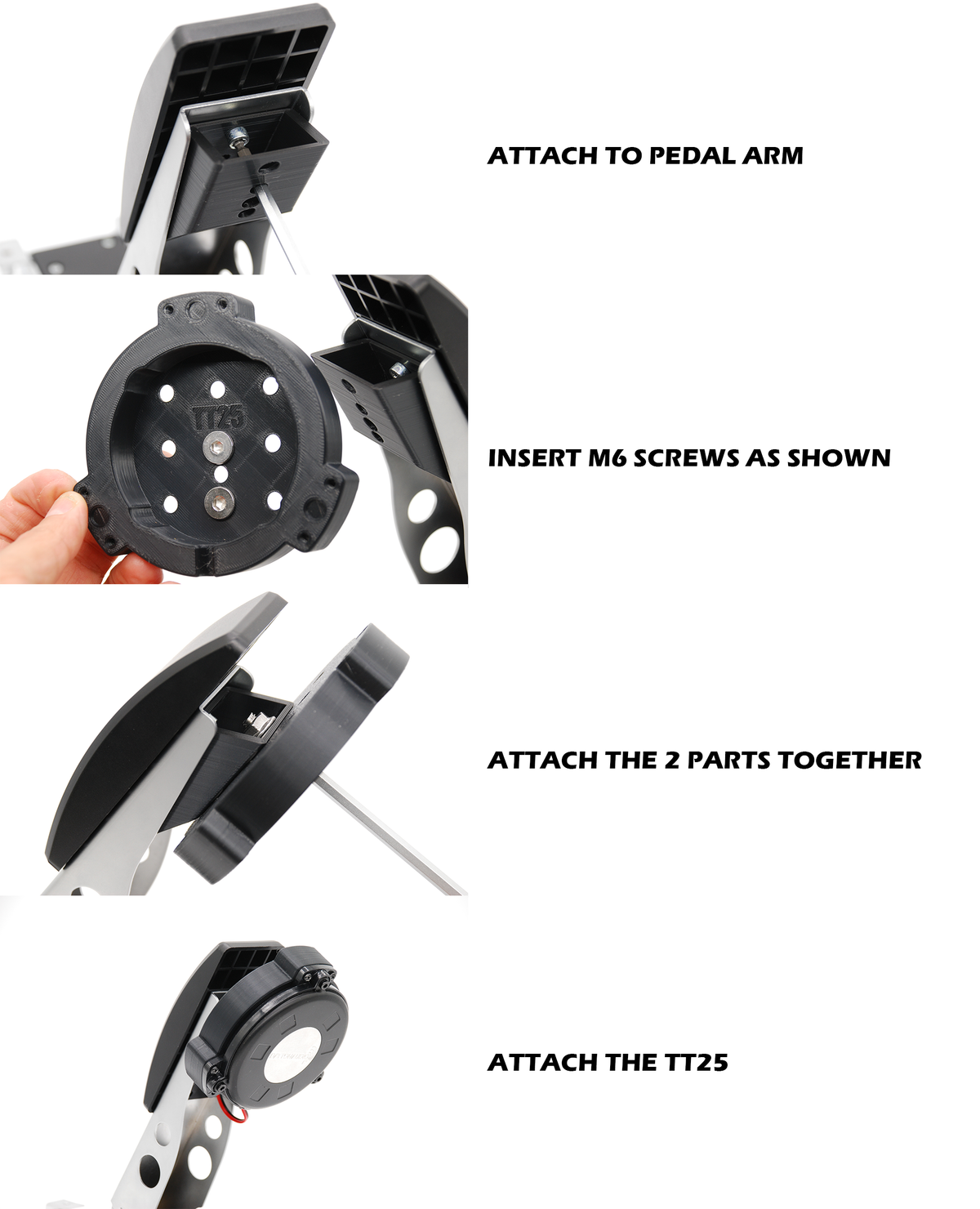 Fanatec CSL Mount for Dayton TT25 Haptic Resonance Speaker
