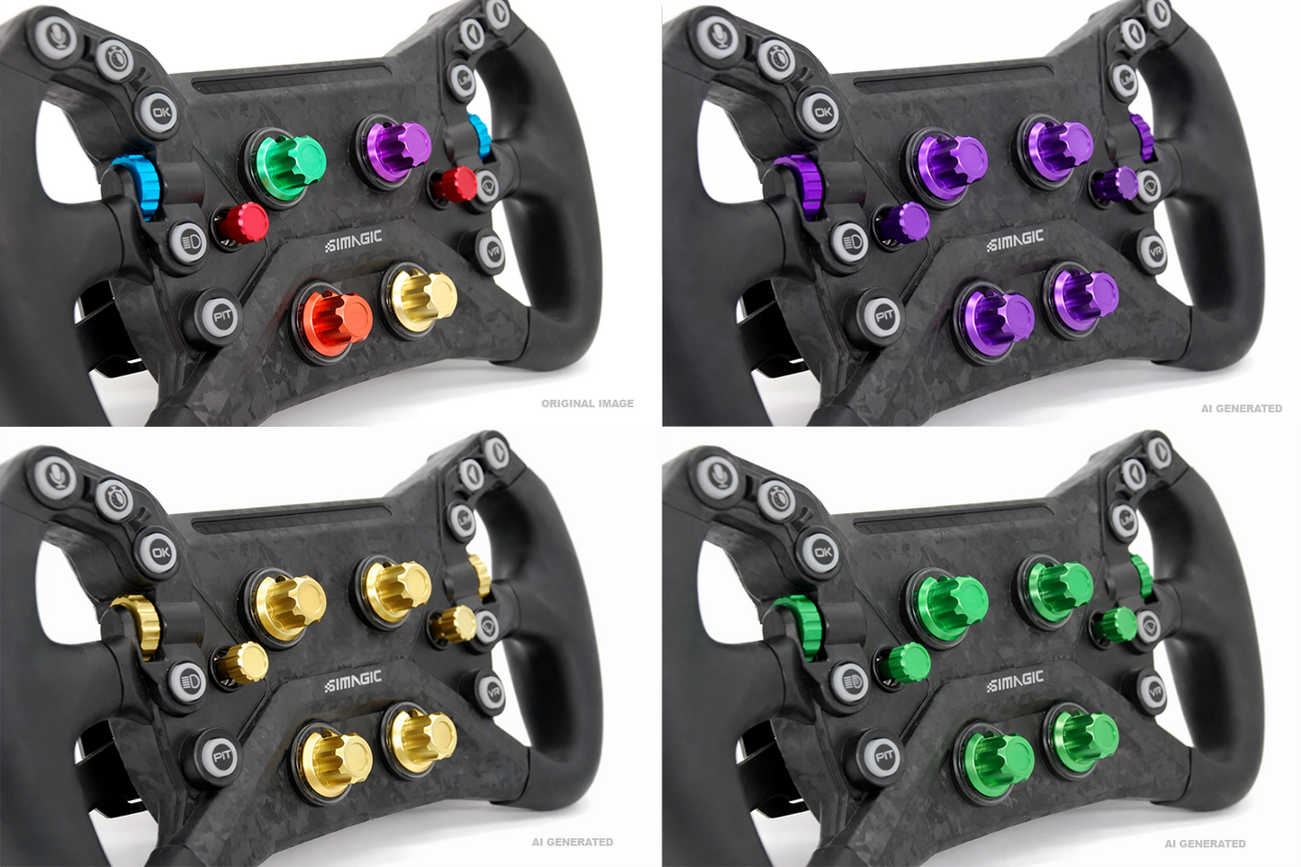 Anodized Aluminium Encoder Knobs for Simagic GT Neo