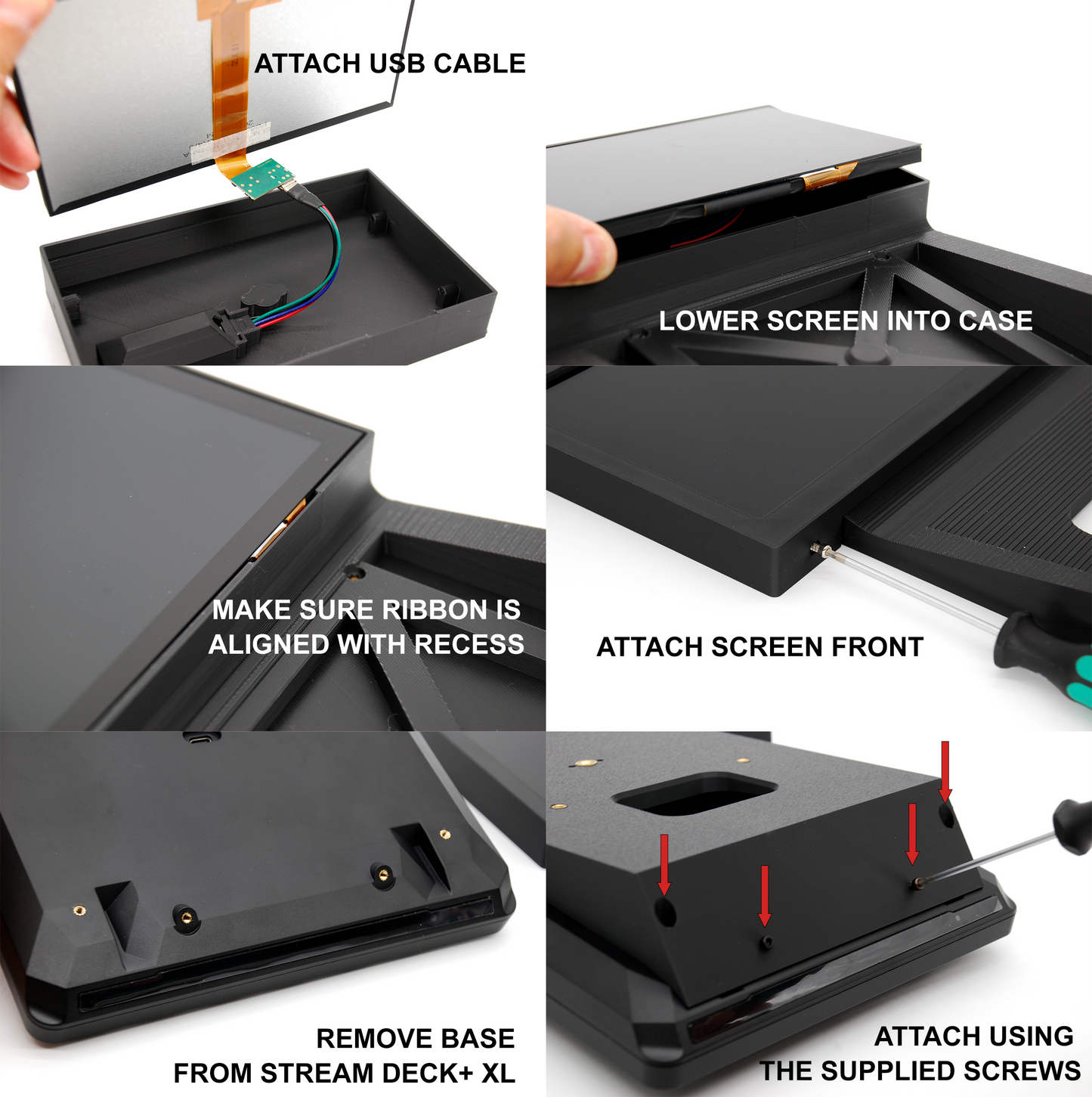 Mount for Stream Deck + XL and Vocore 6.8" Display Screen