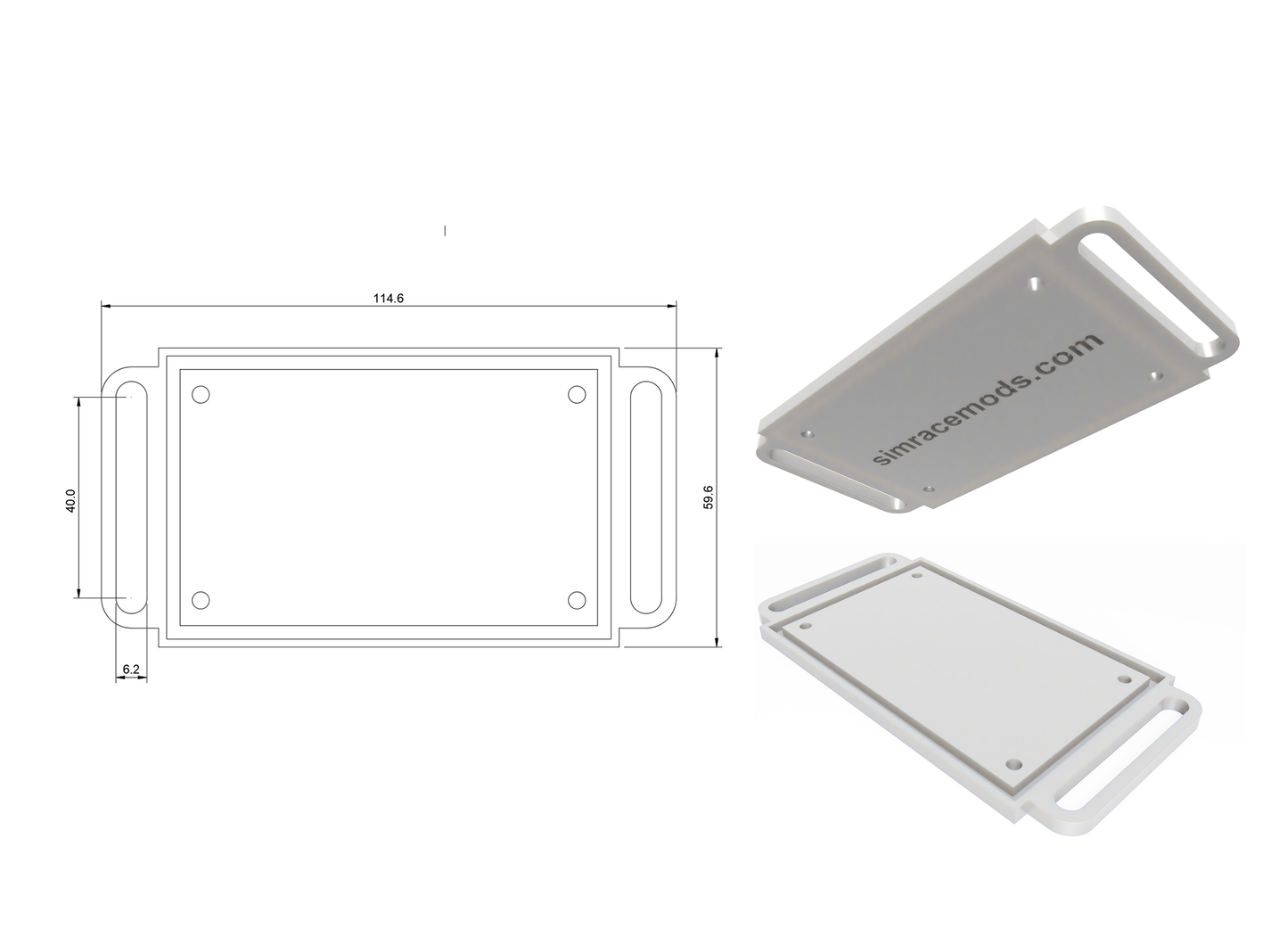 Mount for Simagic P2000 HPR Haptic Control Box