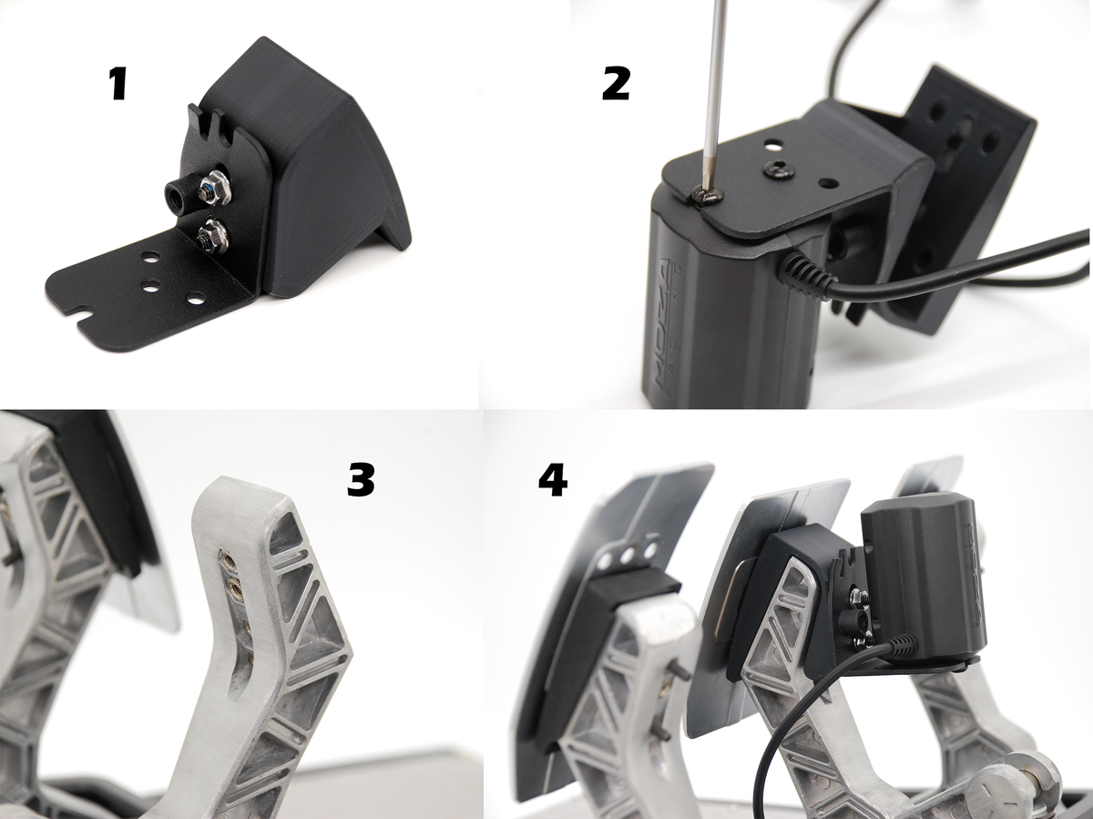 MOZA Pedal Haptic Feedback PHF Haptic Motors Pedal Reactor Mount for Thrustmaster TLCM T-LCM Pedals