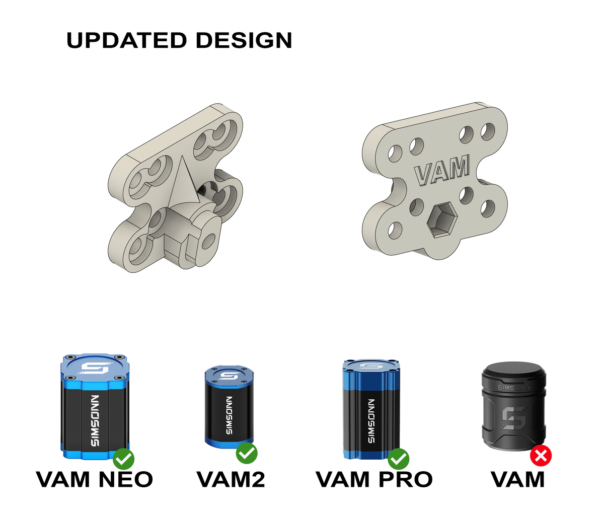 Moza CRP2 Mount for Simsonn VAM2 VAM Neo and VAM Pro Haptic Pedal Reactor
