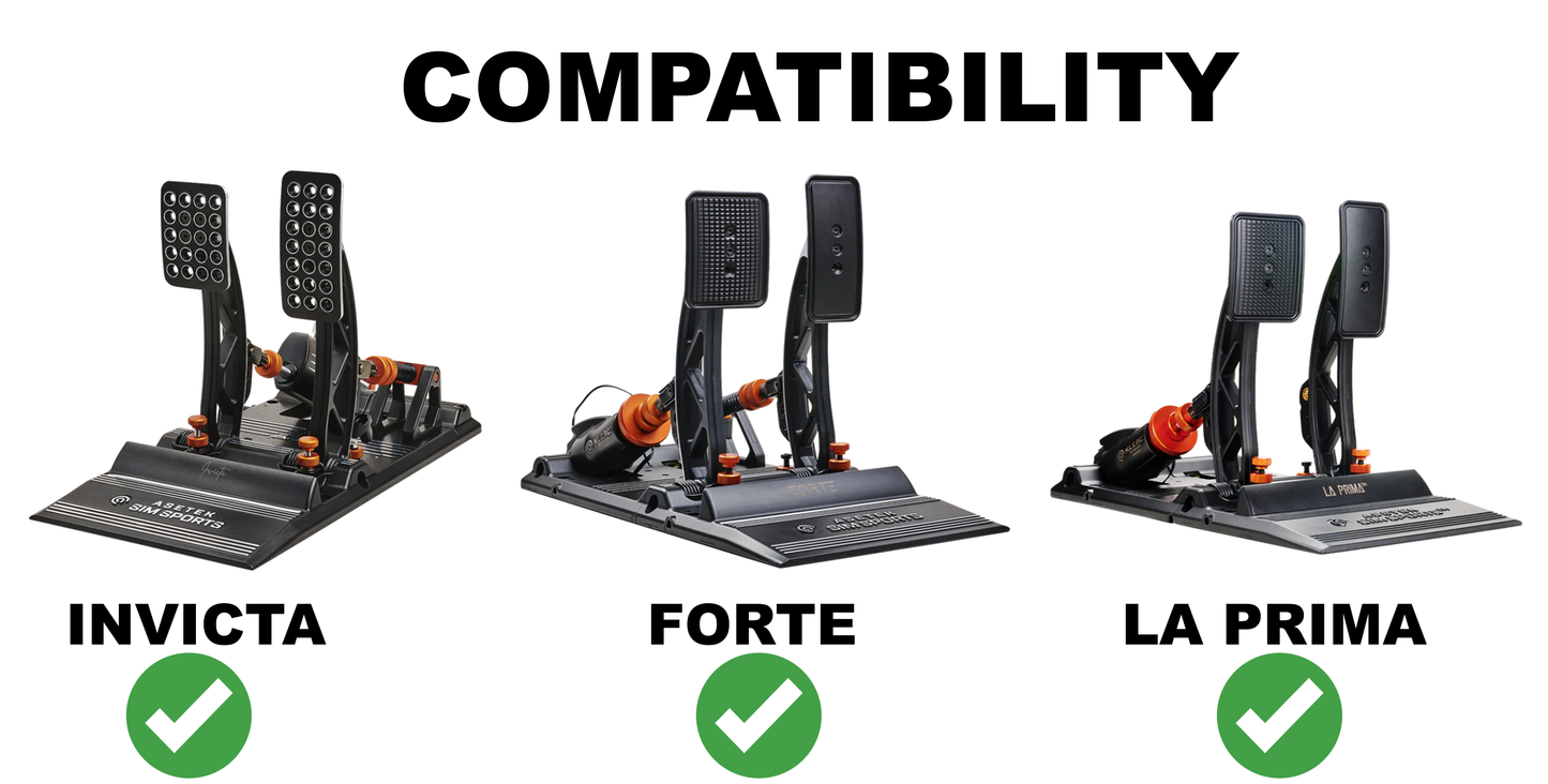 Asetek Mount for Simnet Racing Pro Haptic Pedal Reactor  - Fits Invicta, Forte and La Prima