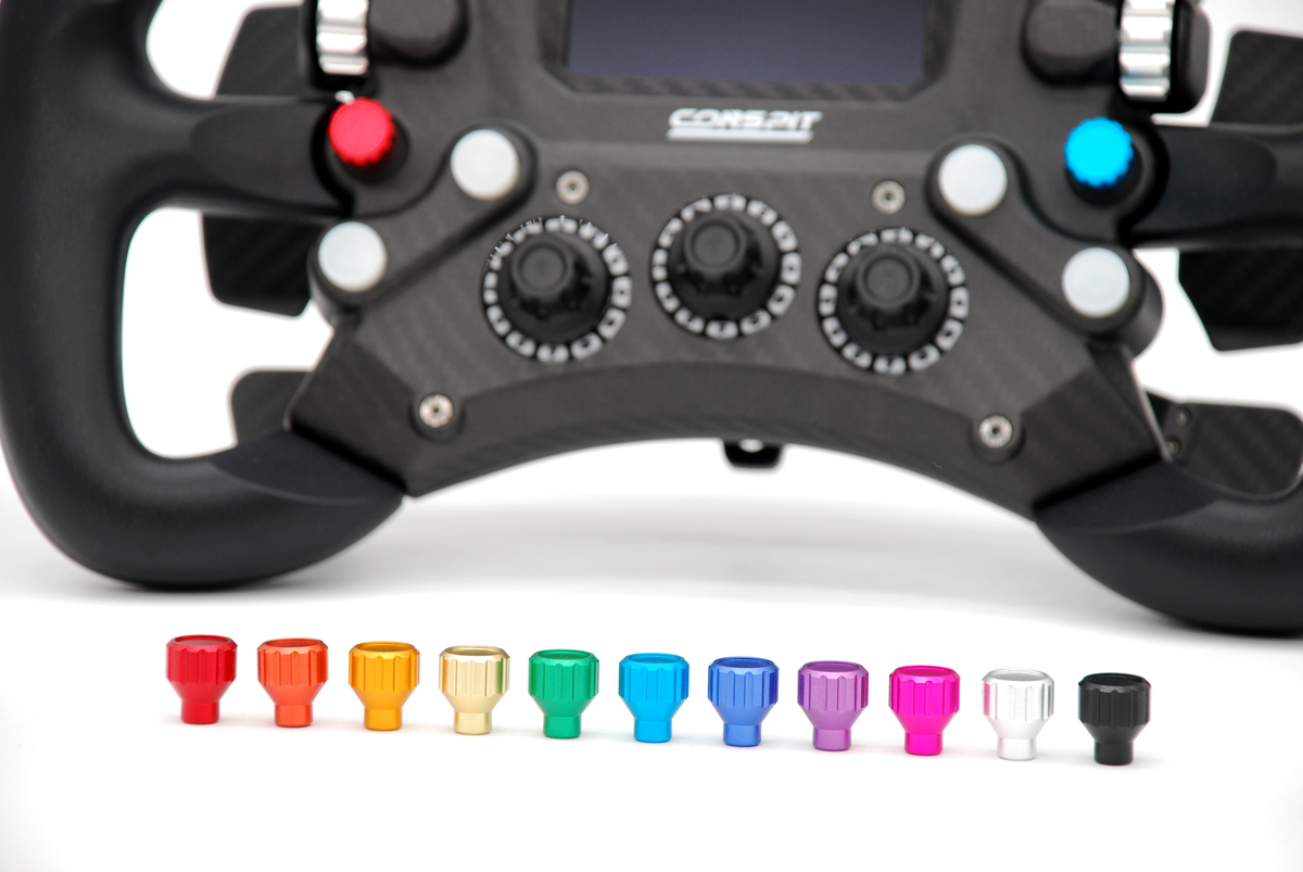 Anodized Aluminium Encoder Knobs for Conspit 300GT Wheel
