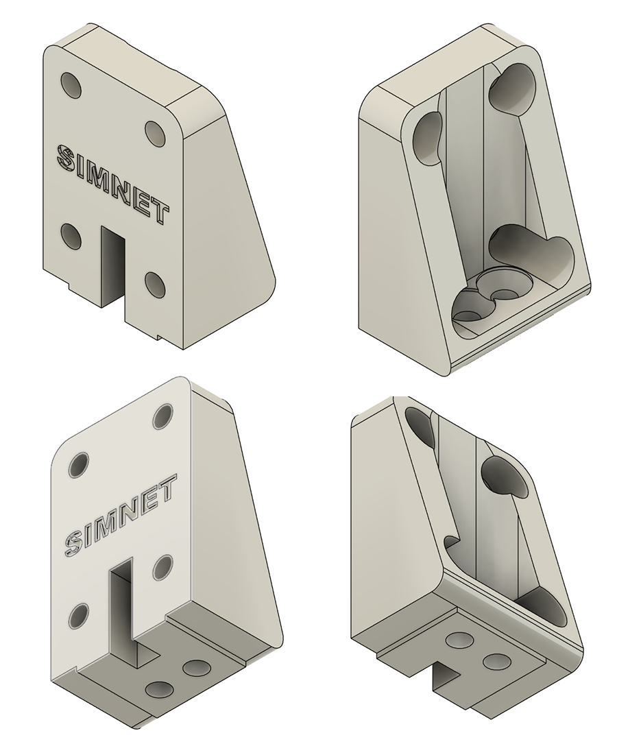 Simnet Haptic Pedal Reactor Mount For Conspit CPP Evo Lite and Apex Pedals