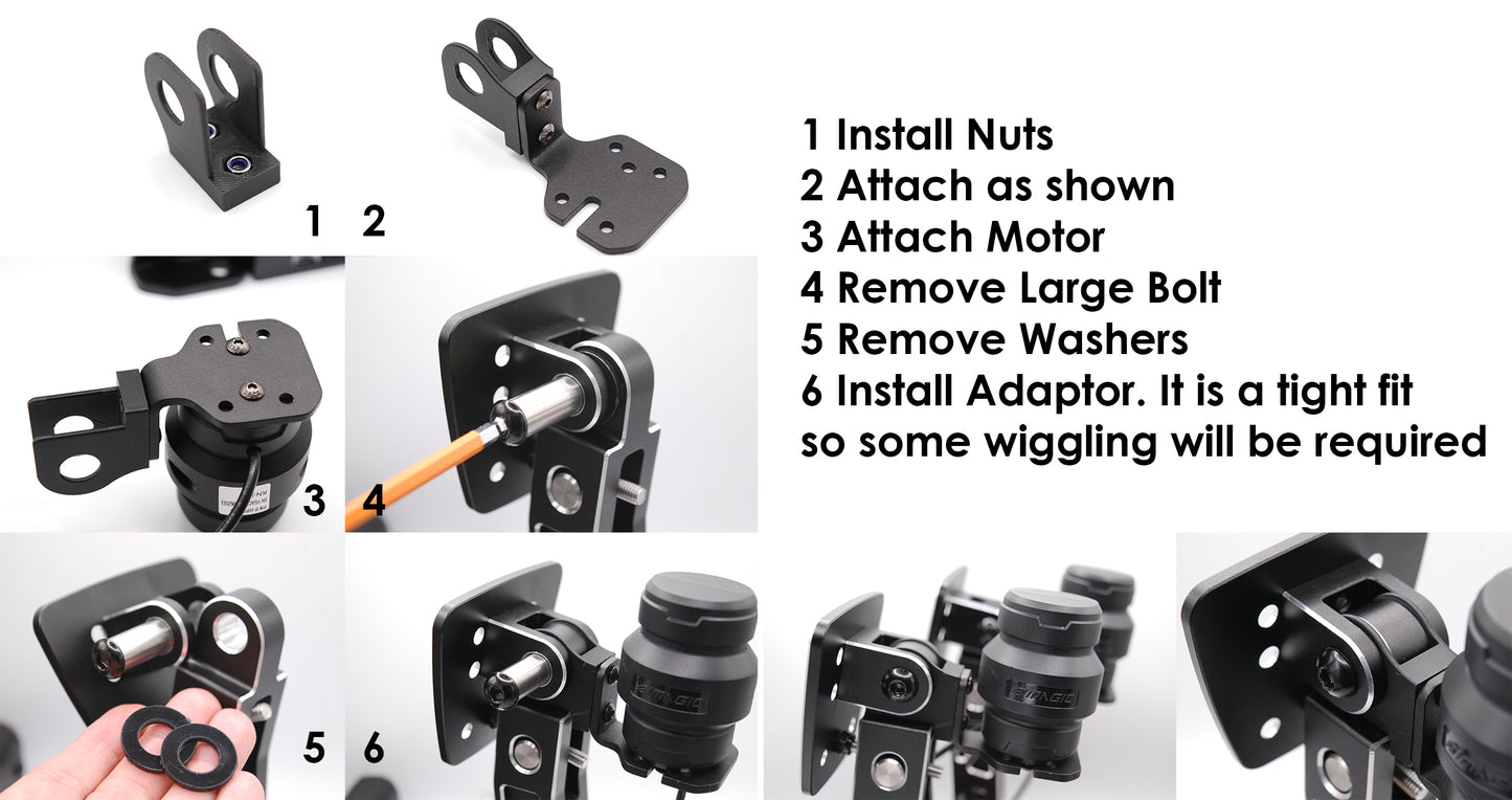 Simagic Rumble Haptic Pedal Reactor Neo P-HPR Mount for Moza CRP Pedals