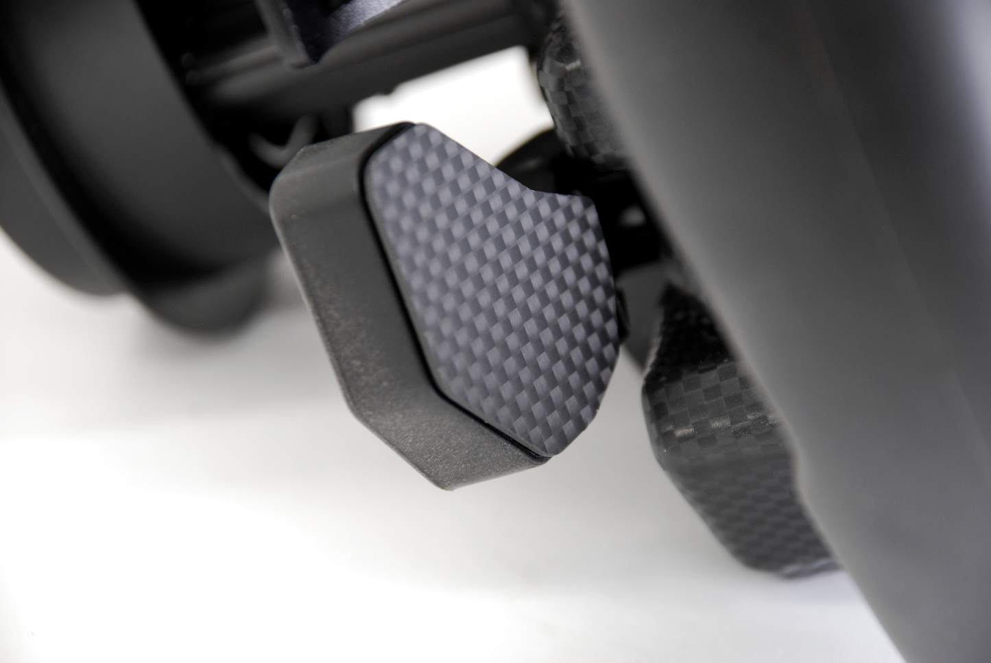 Caches palettes d'embrayage en Carbone véritable pour volant Fanatec Mclaren GT3 CSL Elite x2