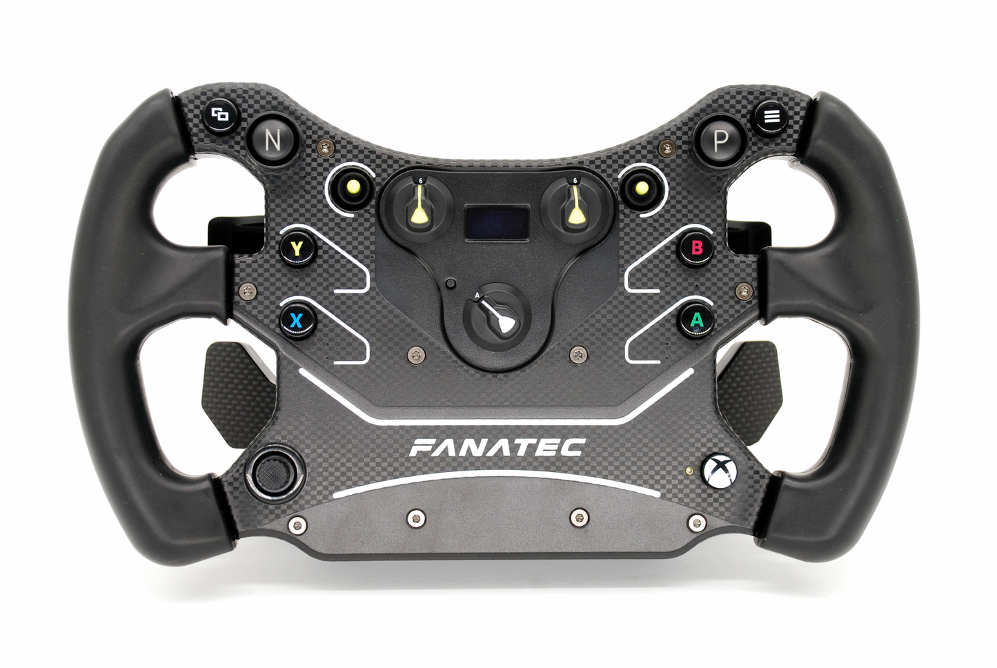 Caches palettes d'embrayage en Carbone véritable pour volant Fanatec Mclaren GT3 CSL Elite x2