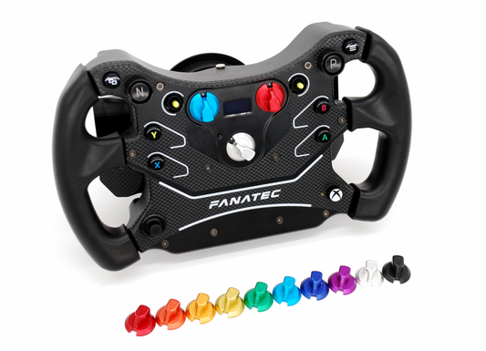 Anodized CNC Aluminium Encoder Knobs for Fanatec CSL Steering Wheel GT3