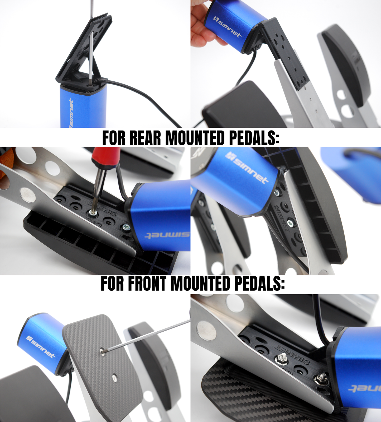 Fanatec CSL Mount for Simnet PTT HPM-L HPM-R Haptic Pedal Reactor