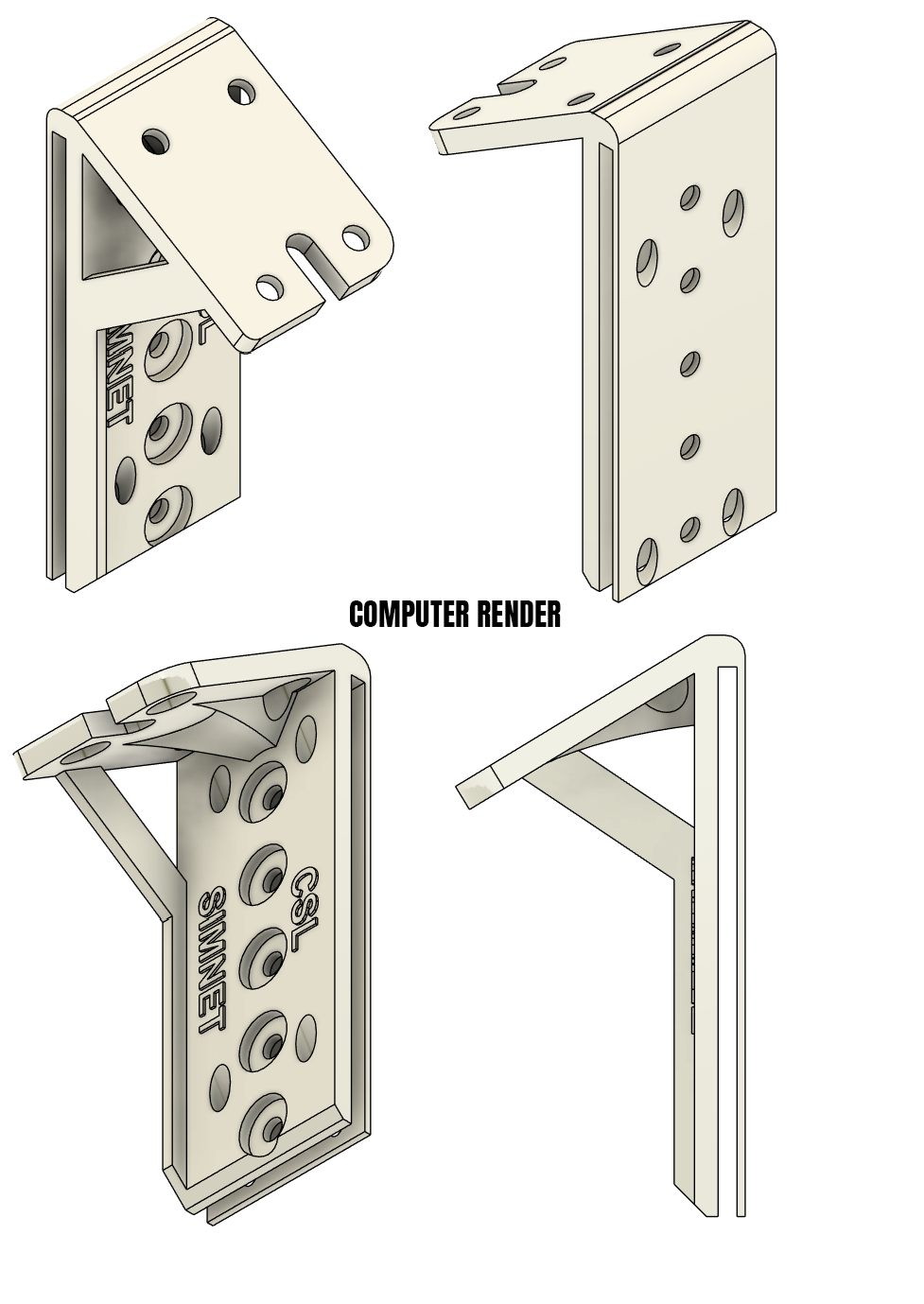 Fanatec CSL Mount for Simnet PTT HPM-L HPM-R Haptic Pedal Reactor