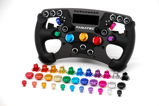 Anodized Aluminium Encoder Knobs for Fanatec Formula v3 Wheel