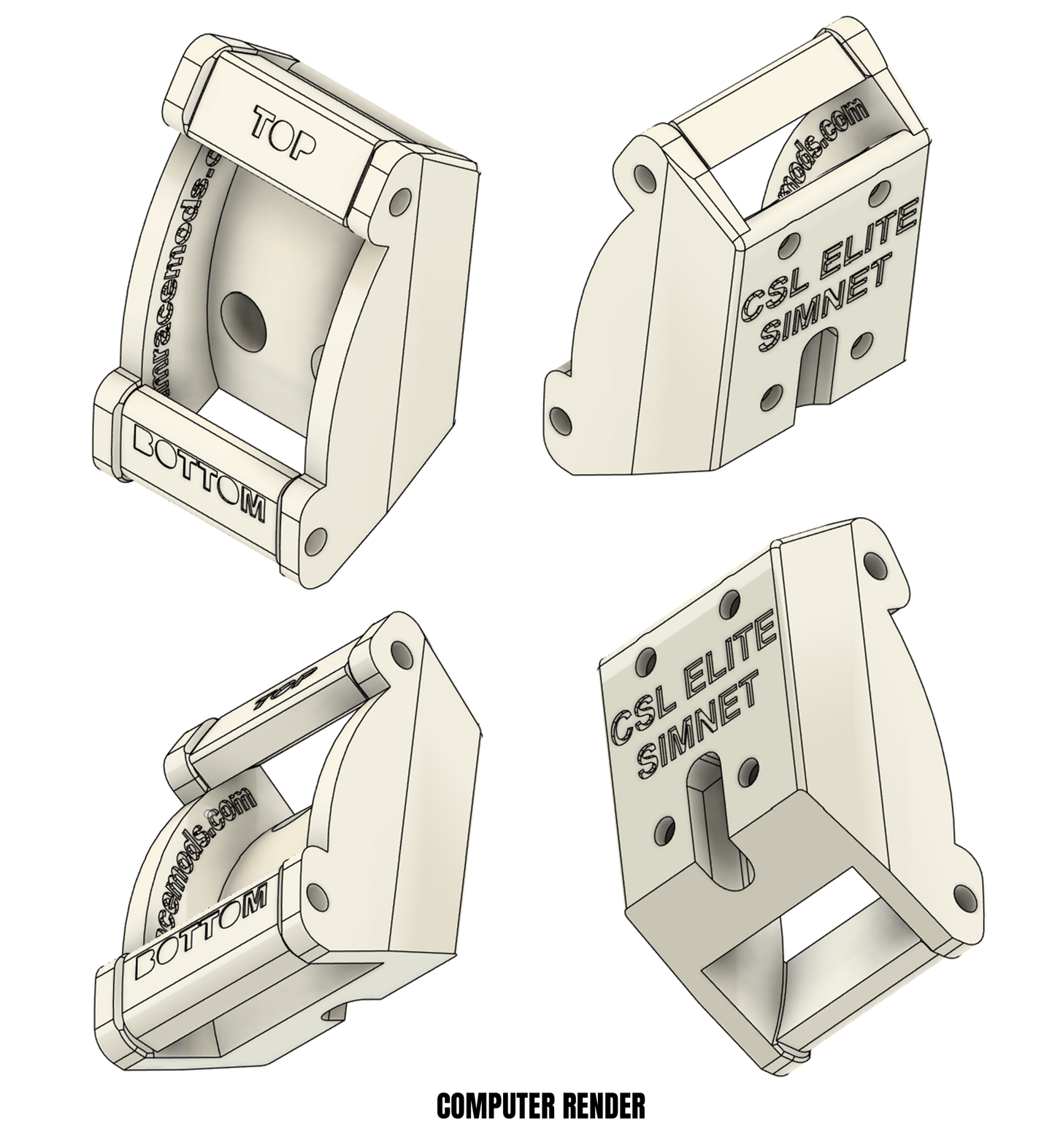 Fanatec CSL Elite Mount for Simnet PTT HPM-L HPM-R Haptic Pedal Reactor