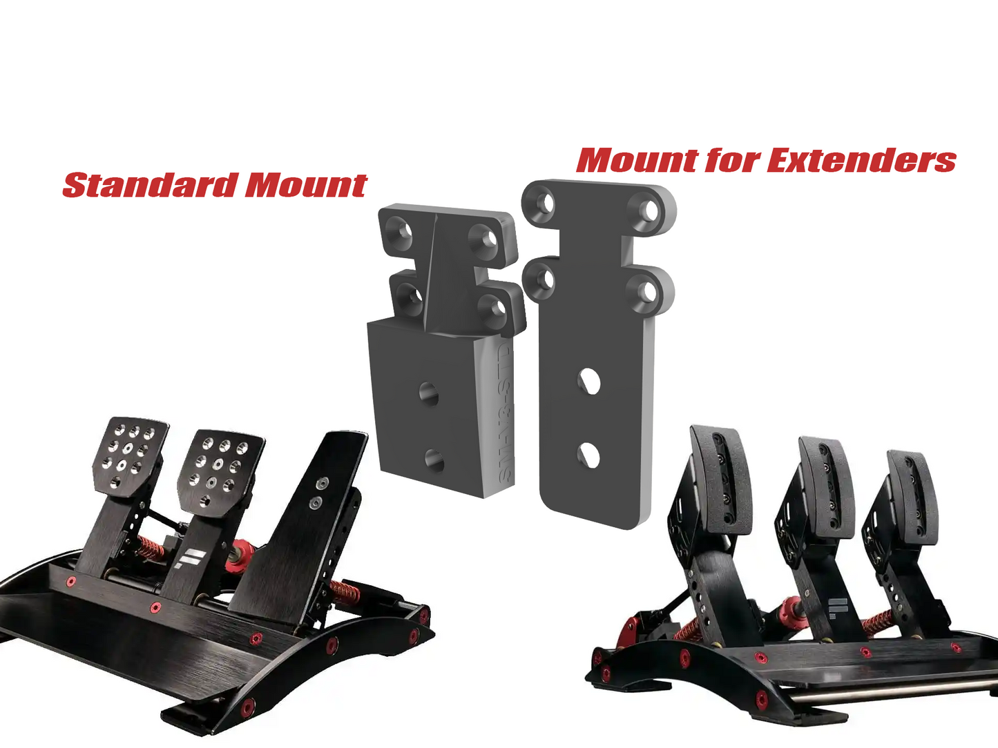 SIMAGIC P-HPR Haptic Pedal Reactor Mount For Fanatec Clubsport v3 Pedals P1000 P2000