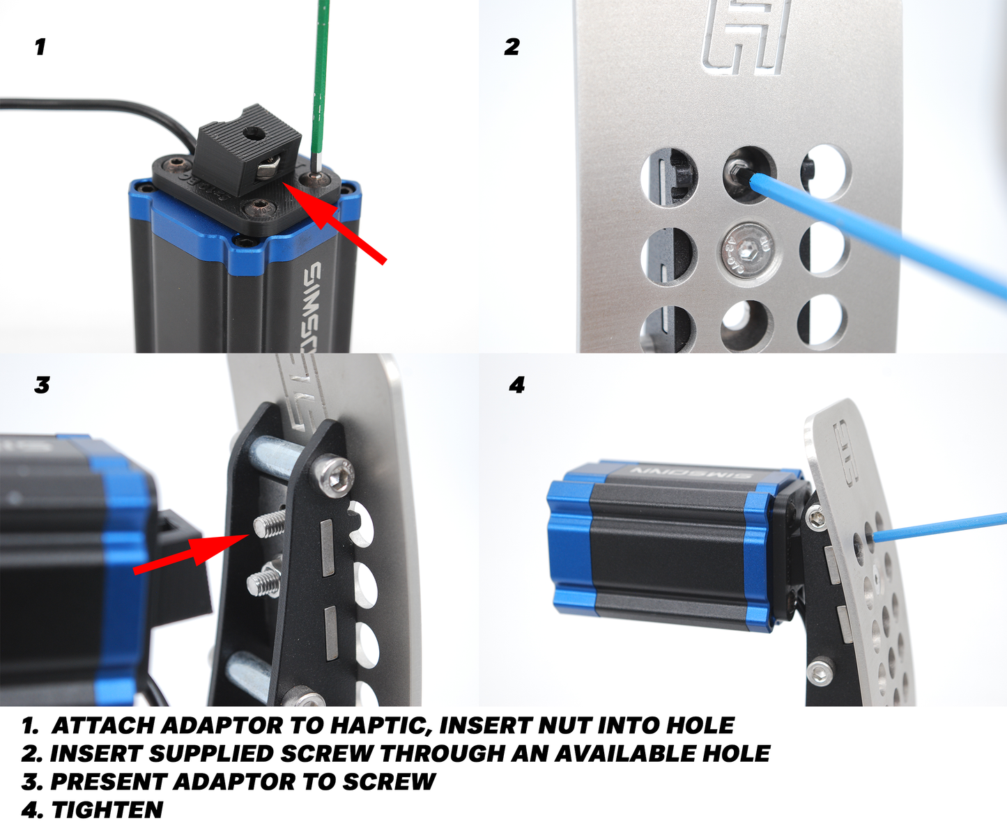 Simsonn VAM Pro Haptic Pedal Reactor Mount For Heusinkveld Ultimate Pedals