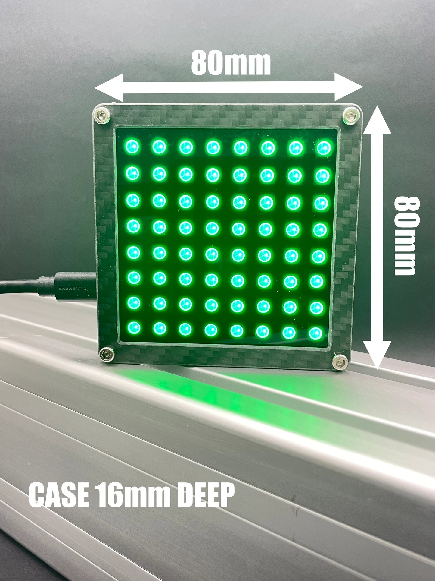 64 LED RGB Matrix for Sim Racing Flags and Gear Indicator - For Simhub, Similar to iFlag