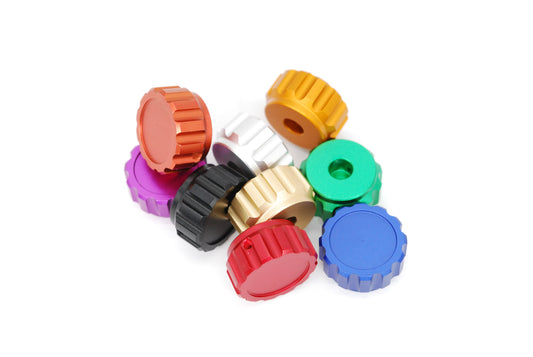 Aluminium Thumb Encoder Knobs CNC Machined Anodised Style Large