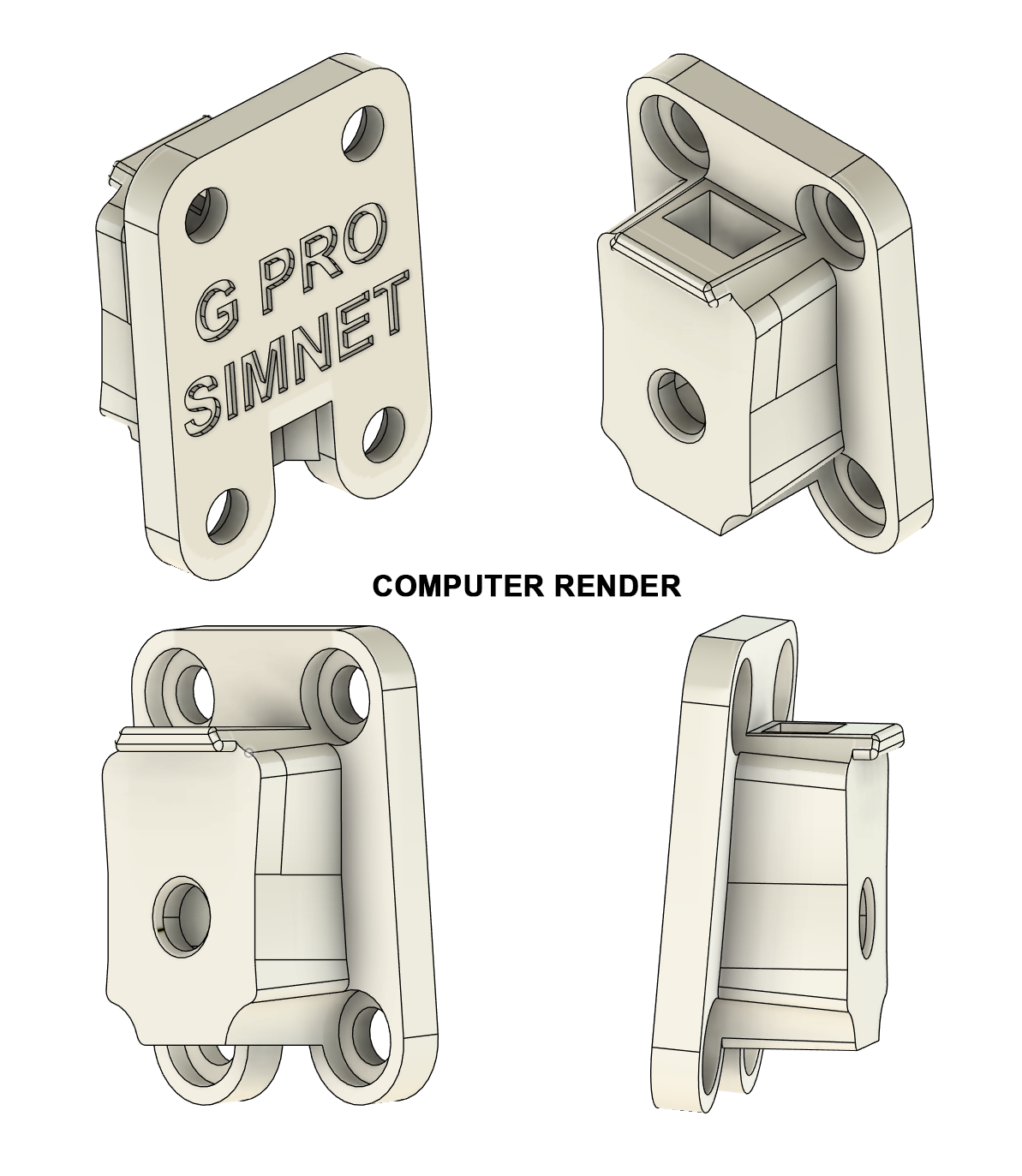 Simnet PTT HPM-L HPM-R Haptic Pedal Reactor Mount For Logitech G Pro
