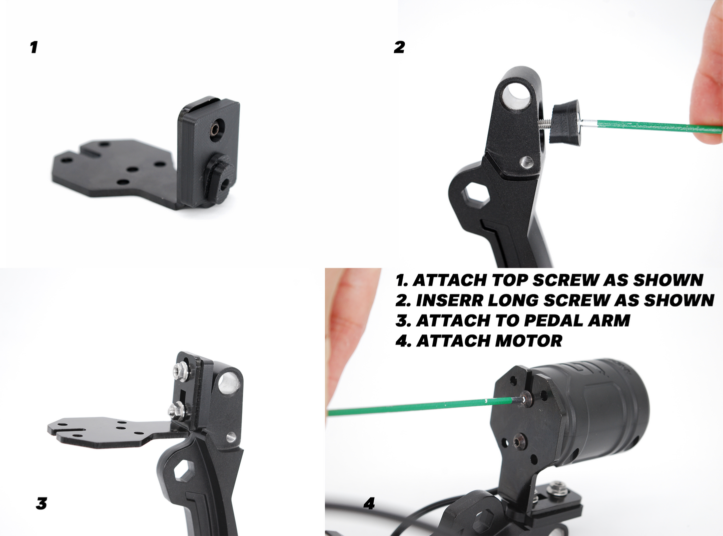 Moza CRP2 Mount for Simsonn VAM Pedal Haptic Rumble Motor