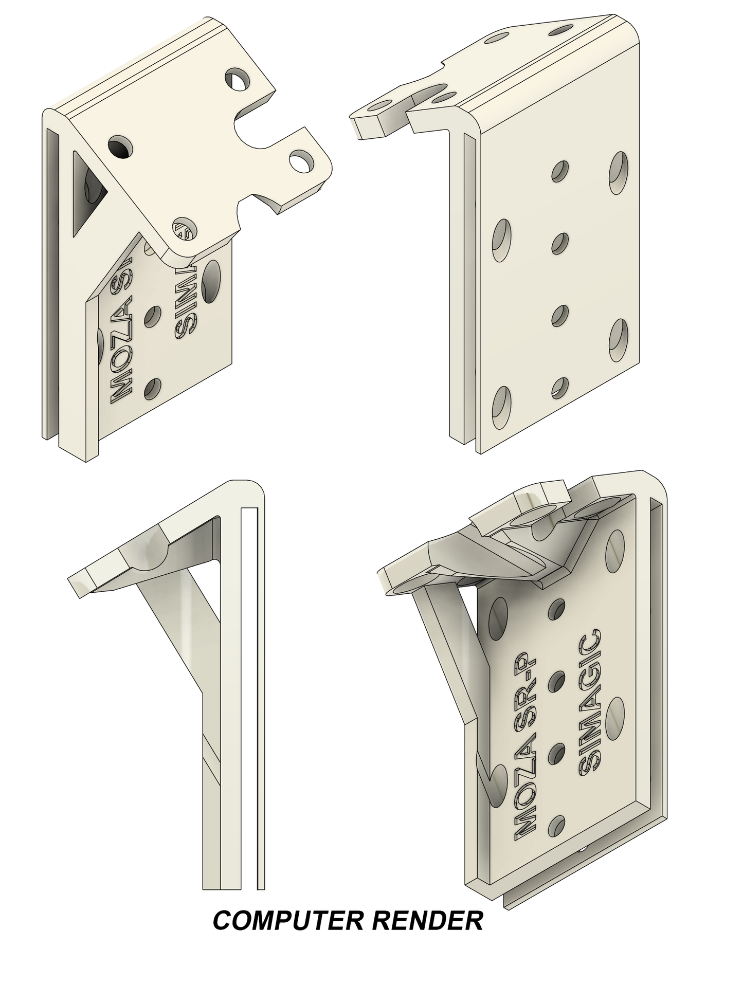 Moza SR-P SRP Haptic Pedal Reactor Mount for Simagic P-HPR and P-HPR GT