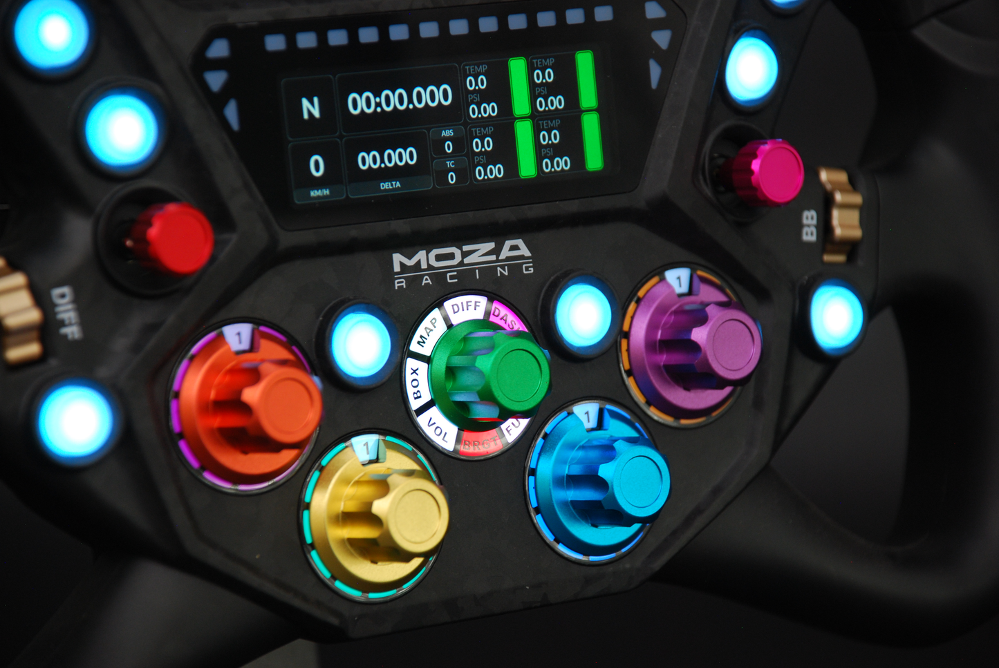 Anodized Aluminium Encoder Knobs for Moza KS Pro